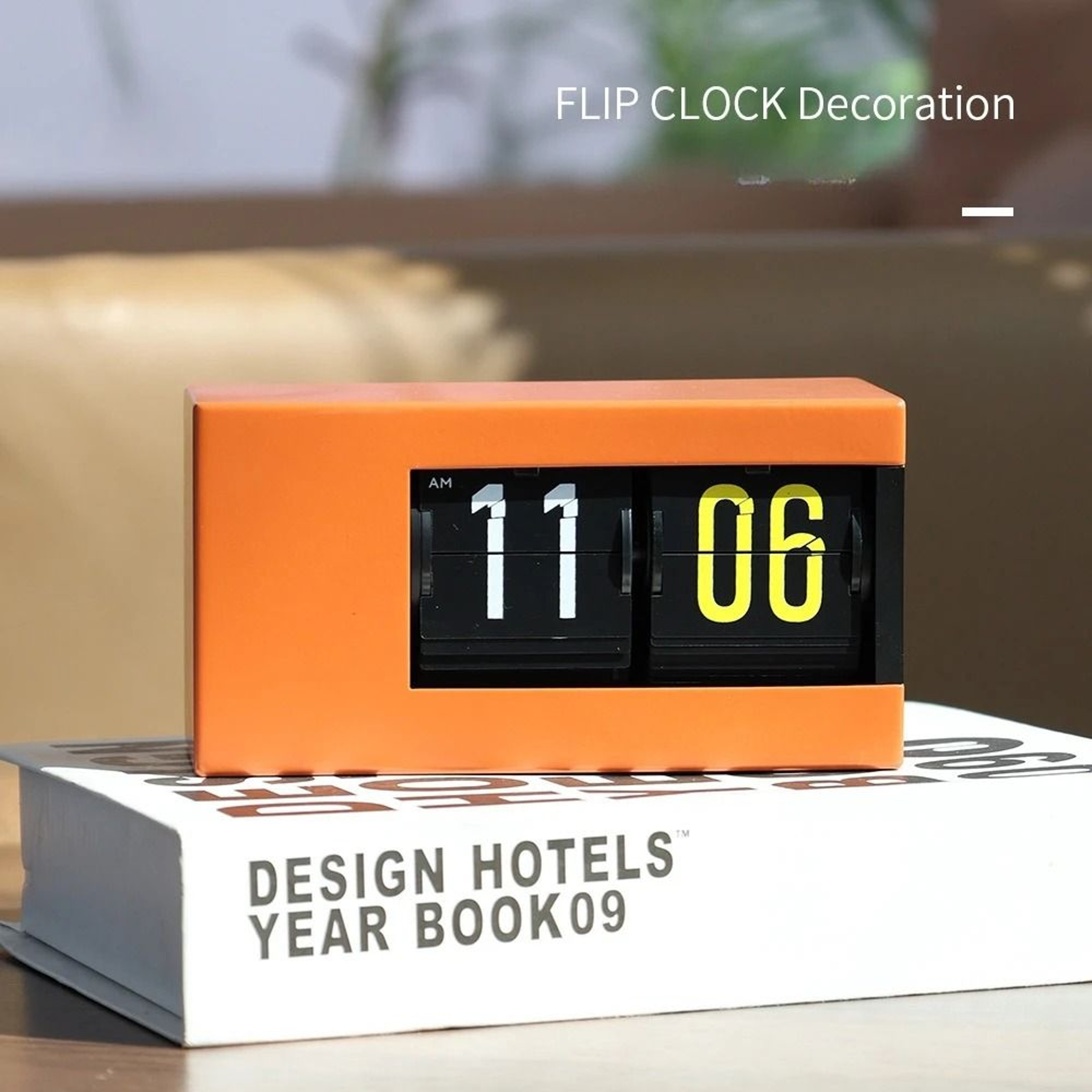 Vintage Automatic Flip Desk Alarm Clock Minimalist Retro Table Clock 0