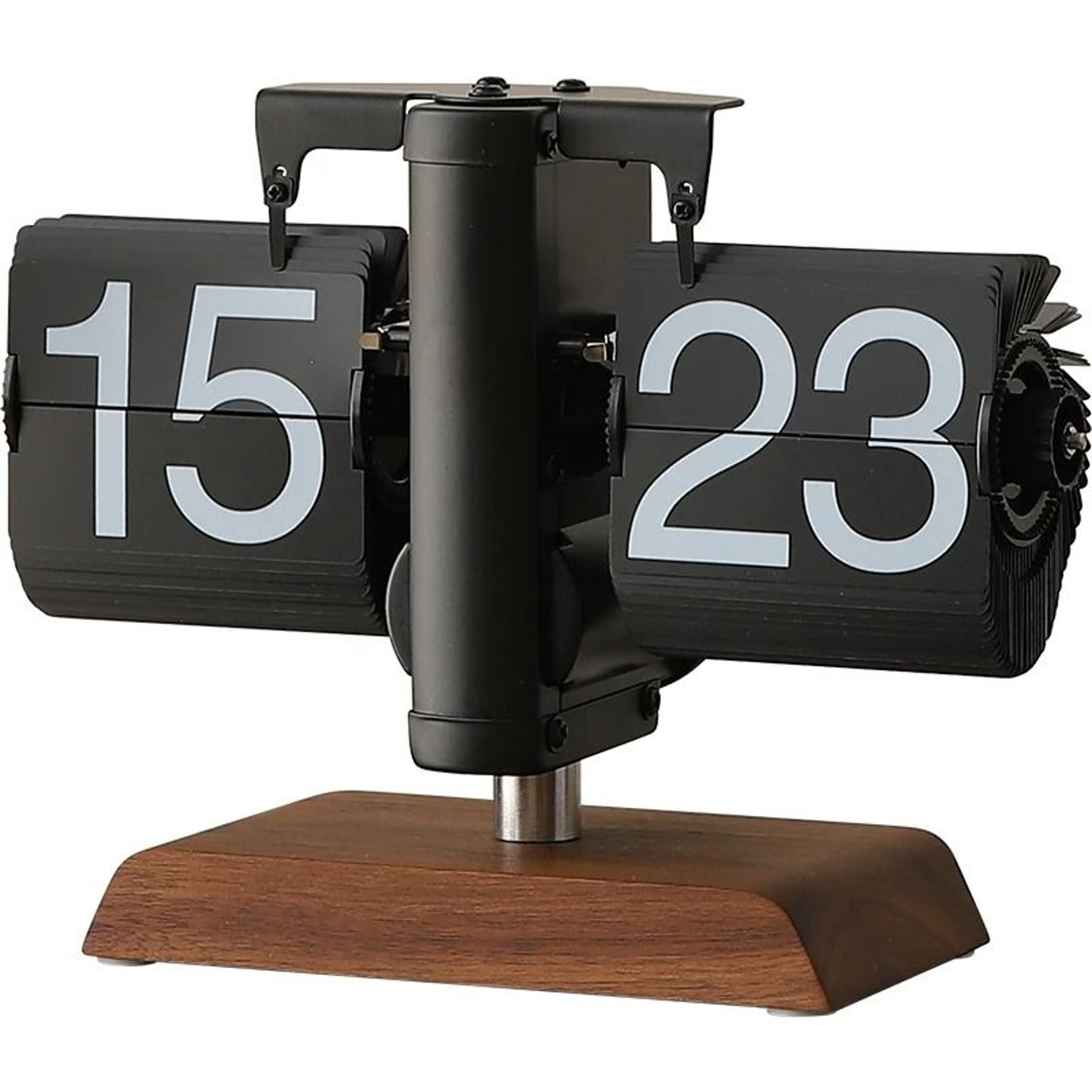 Retro Mechanical Automatic Flip Desk Clock Battery Powered Table Clock 5