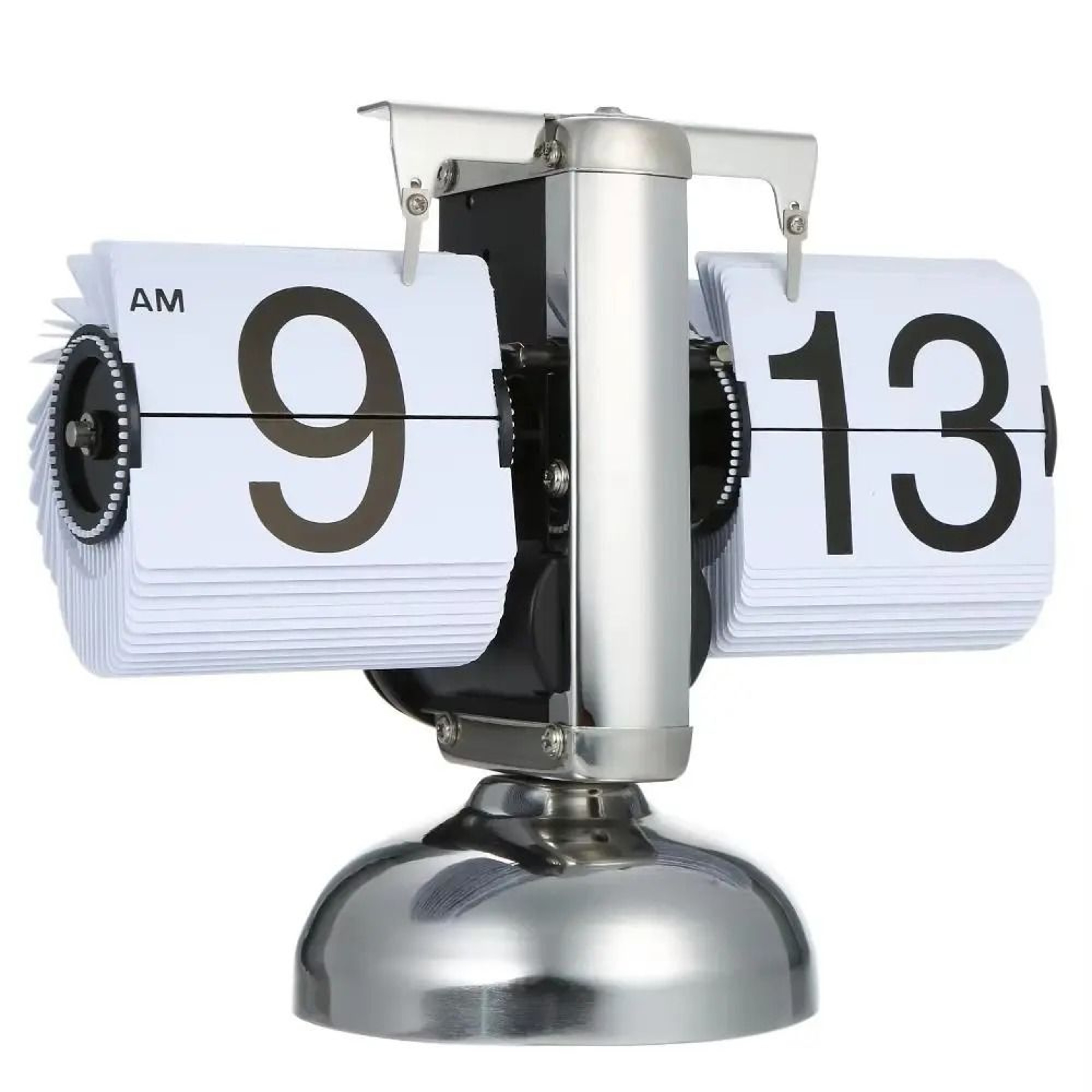 Retro Automatic Flip Desk Clock With Quartz Movement 0