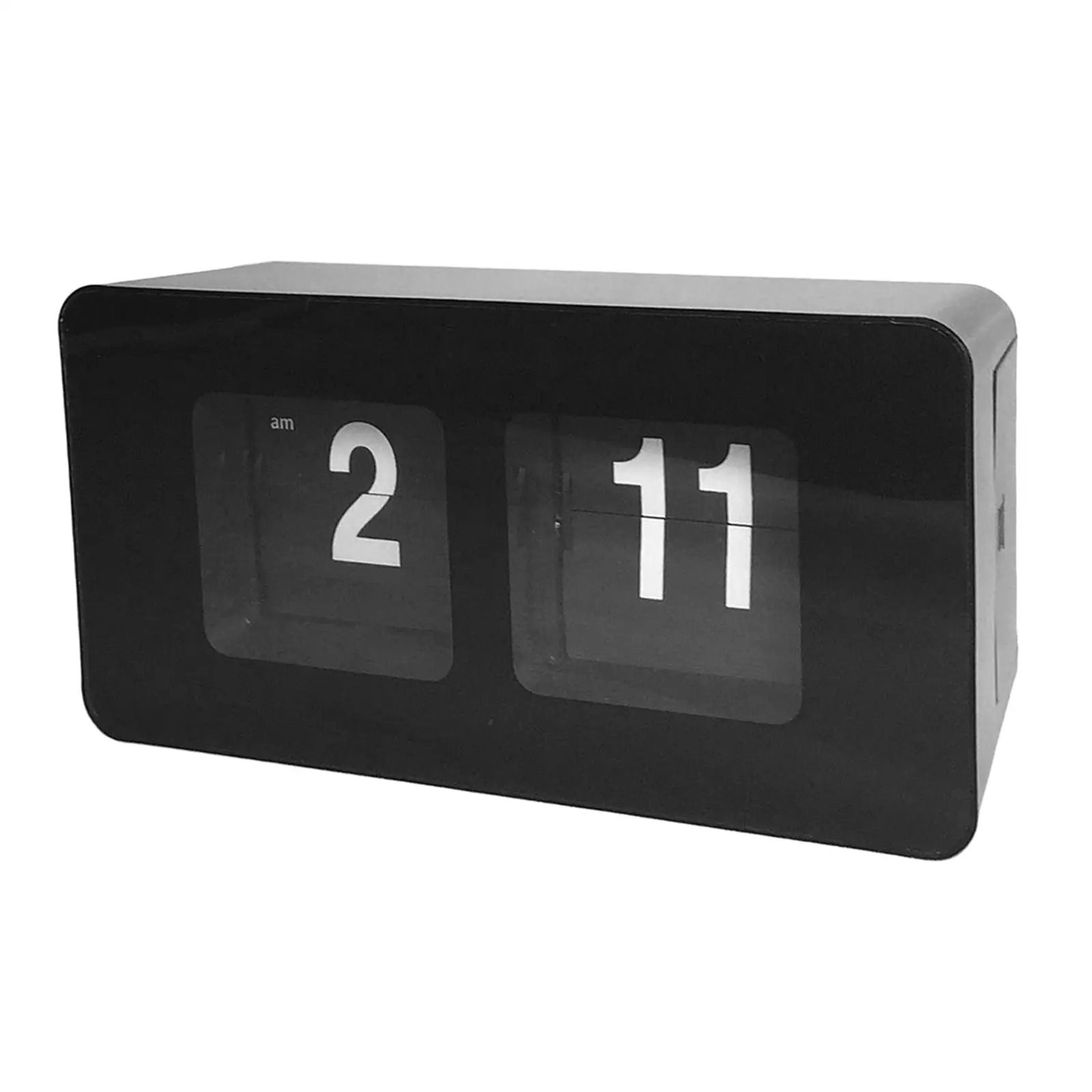 Stylish Auto Flip Desk Clock With Large Retro Digital Display 1