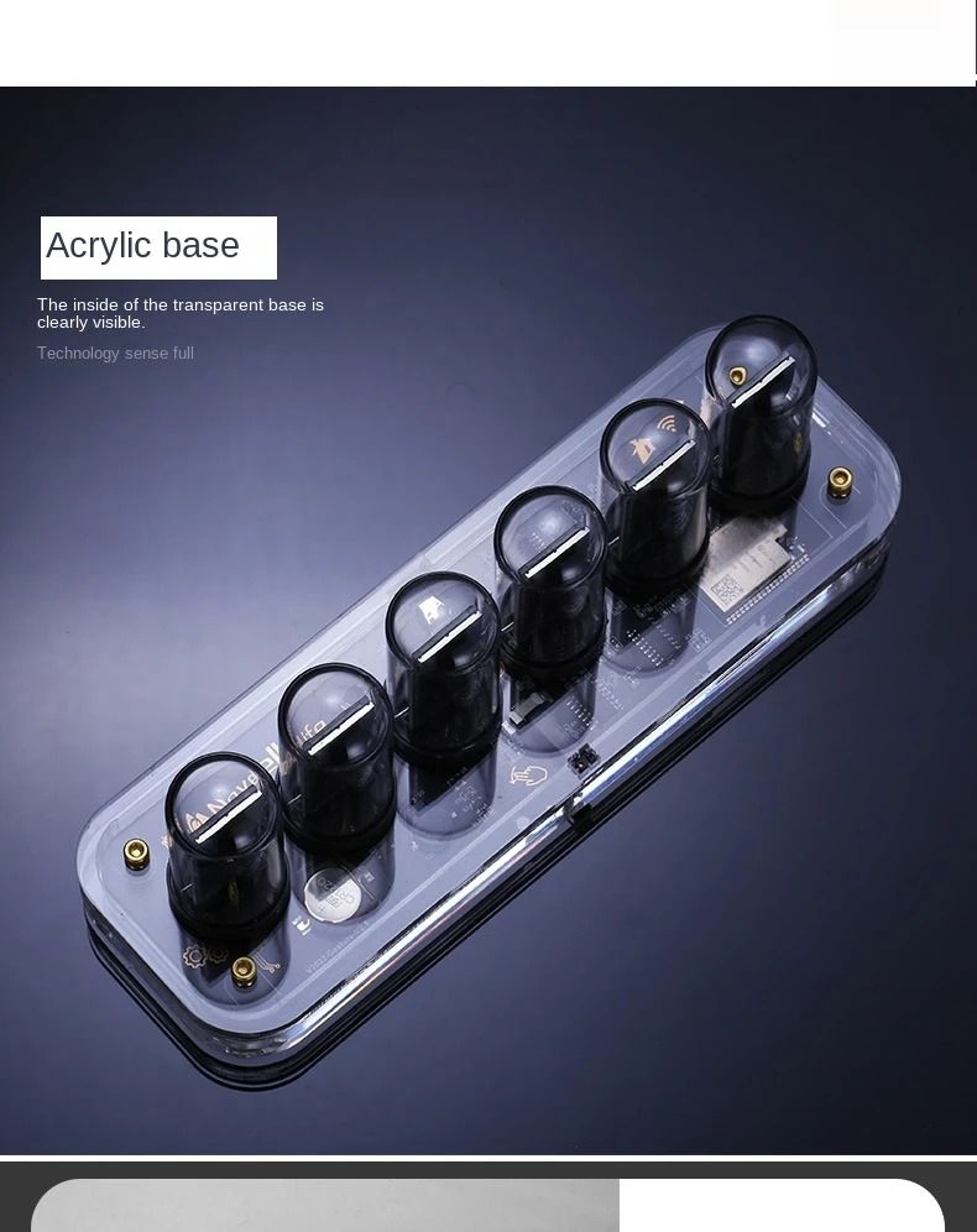 Smart IPS Nixie Tube Clock With App Control And Custom Display 4