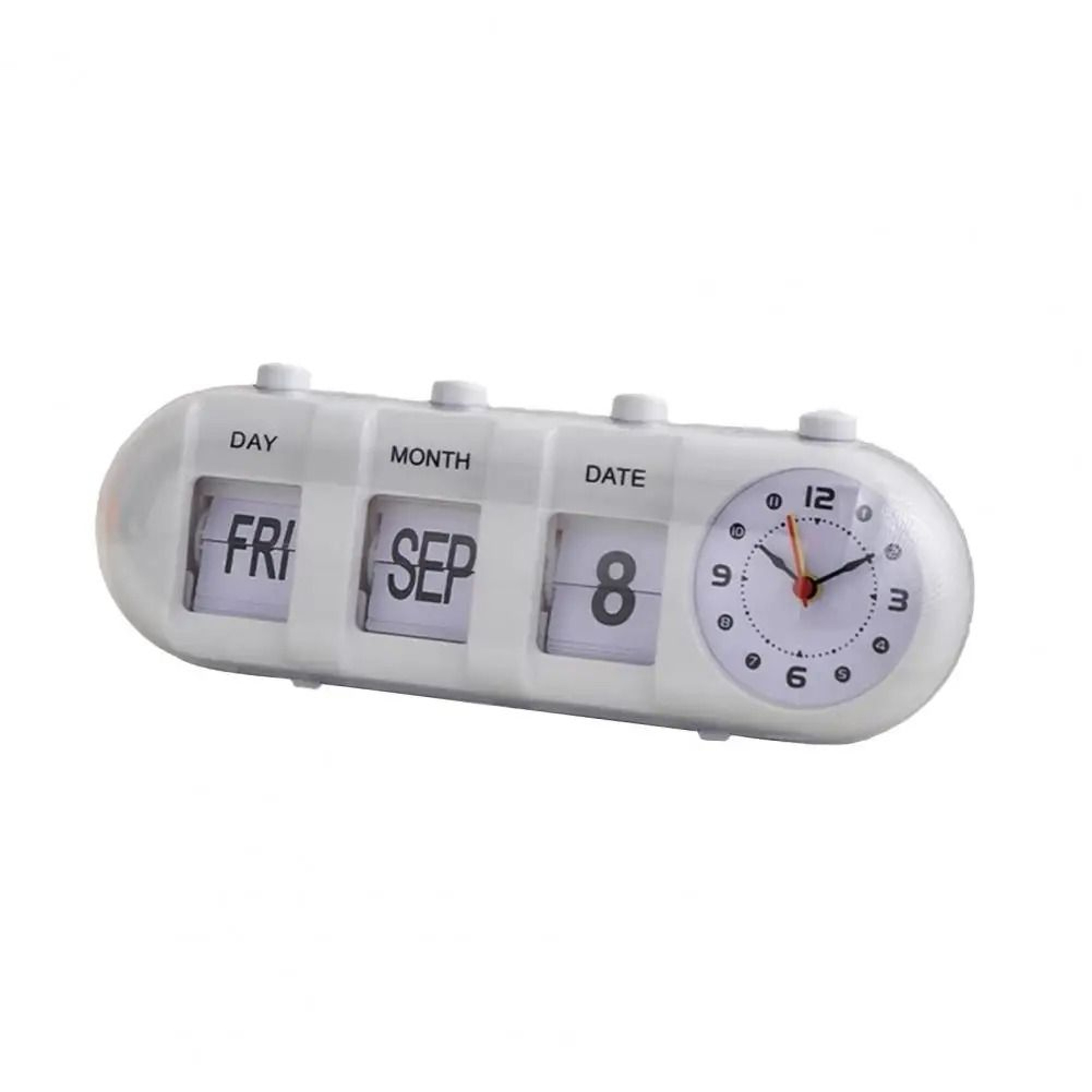 Nordic Flip Calendar Clock With Manual Date Display 2