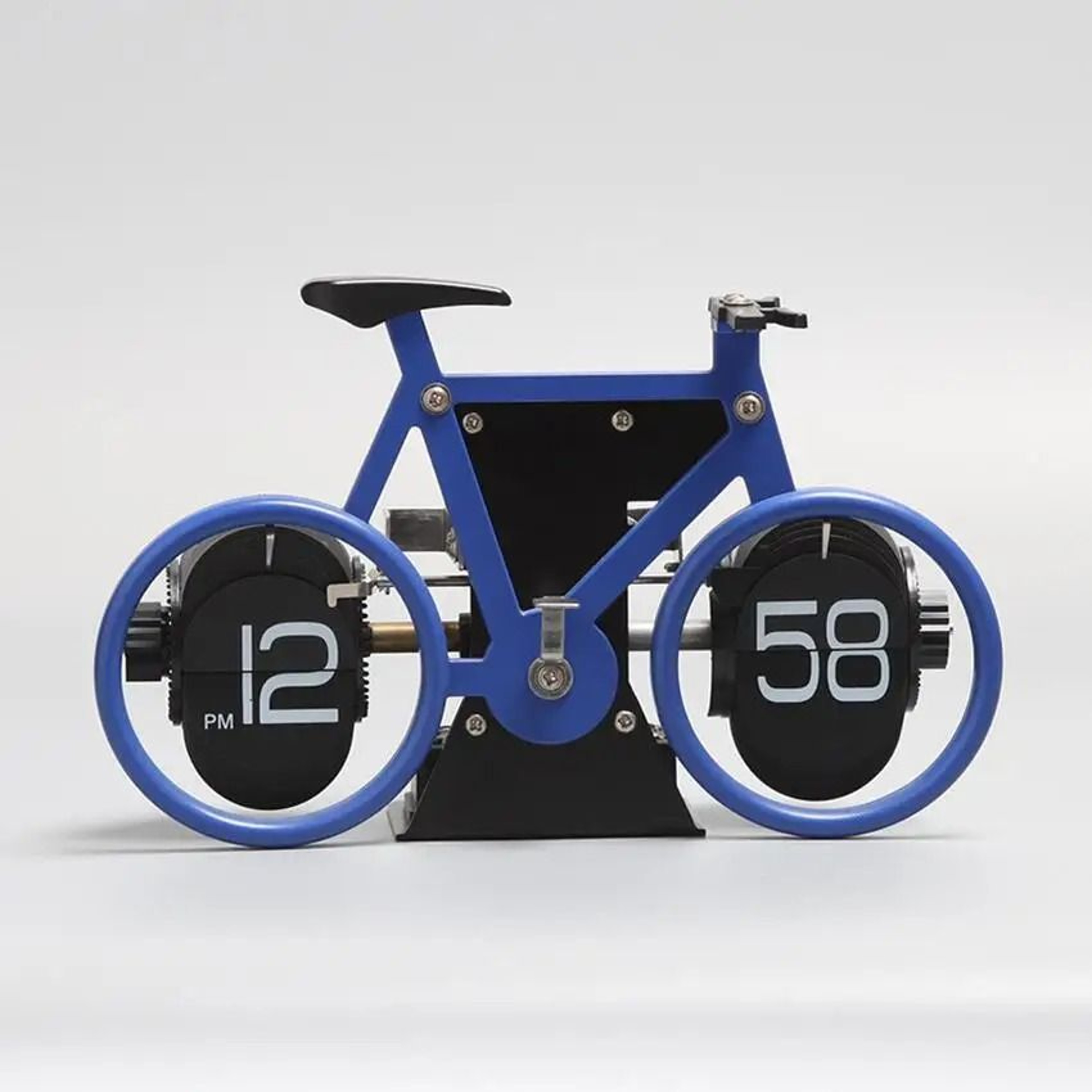 Retro Bicycle Flip Desk Clock With Automatic Page Turning 4