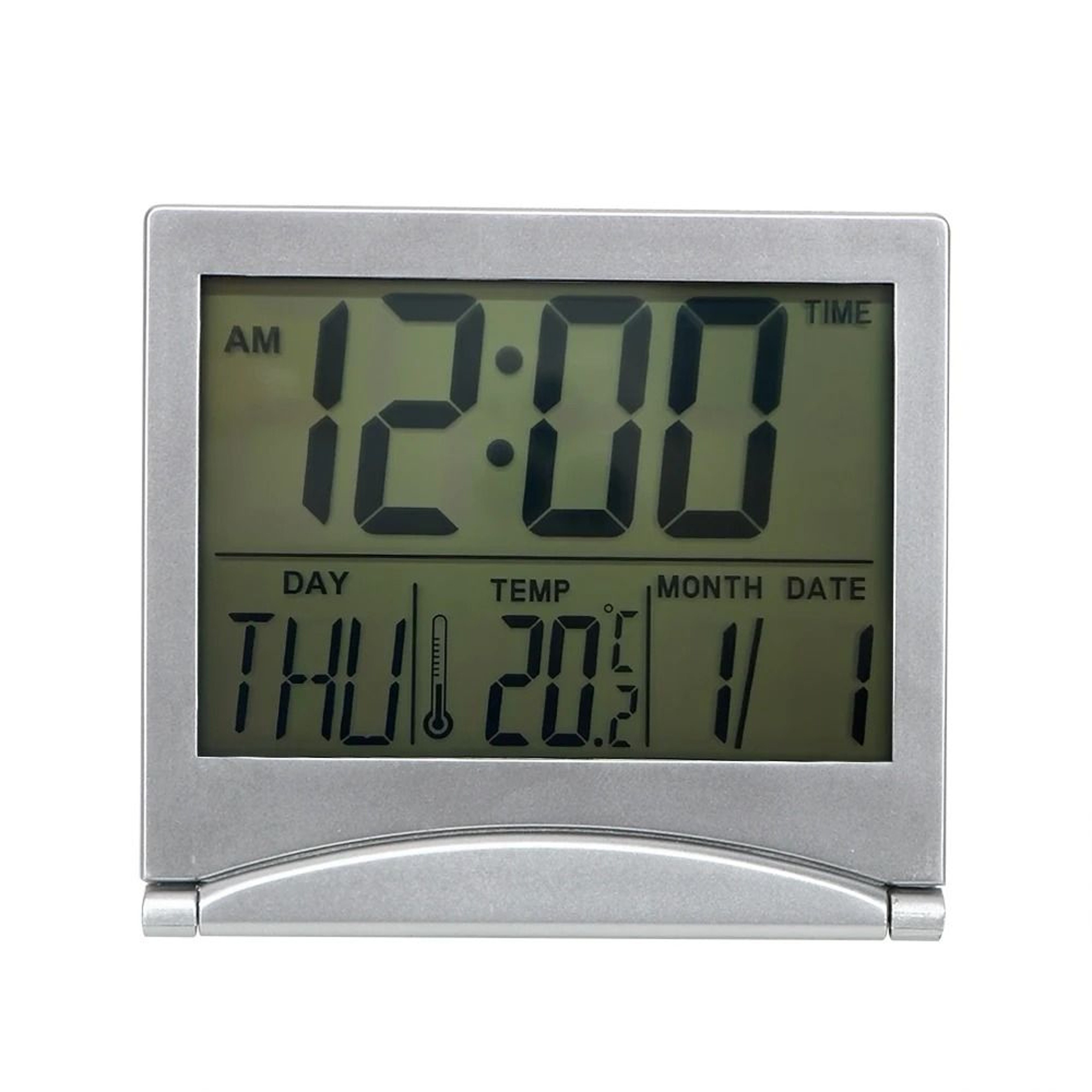 Foldable Digital Desk Alarm Clock With Timer Temperature And Calendar 2