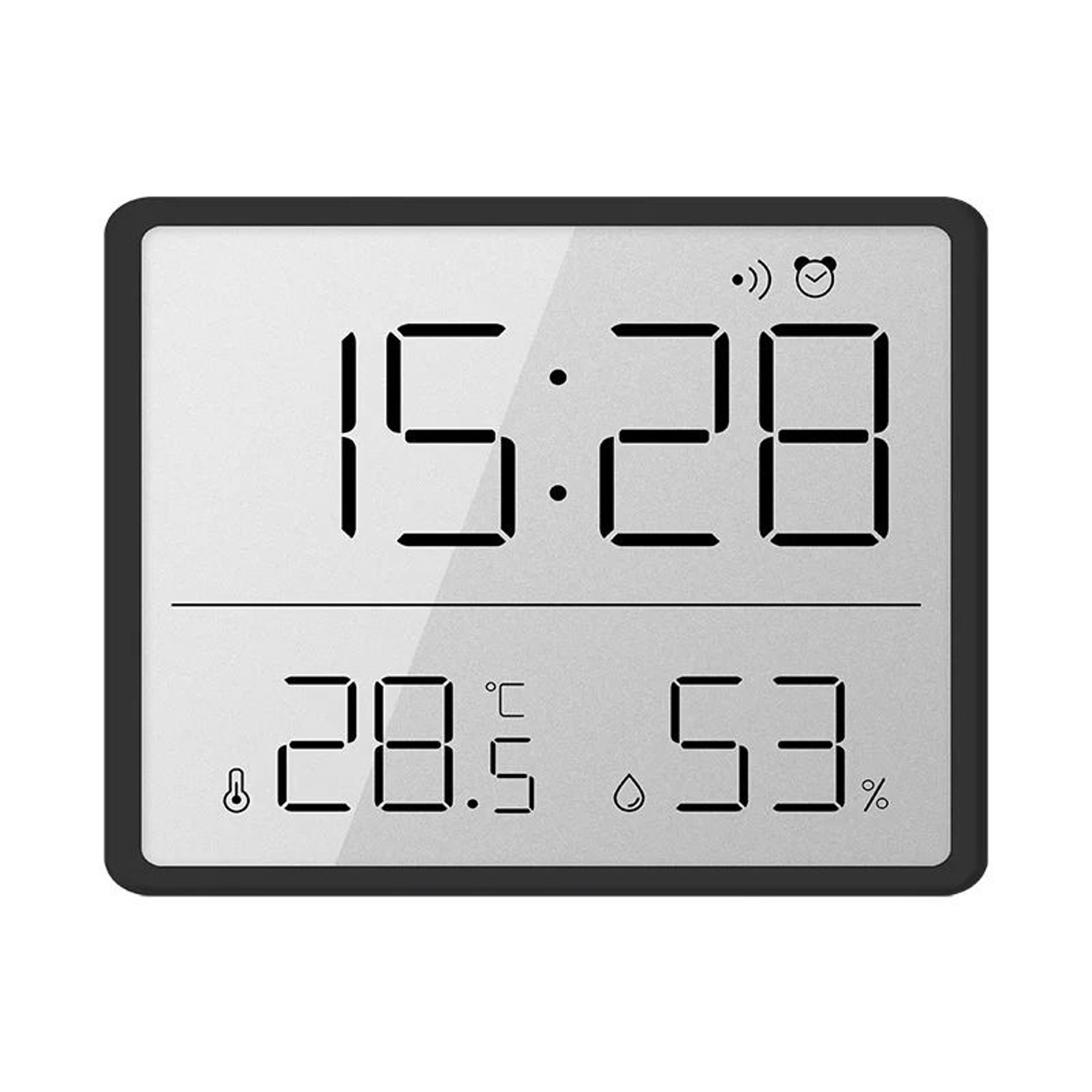 Mini Magnetic Digital Alarm Clock With Temperature And Humidity Display 1
