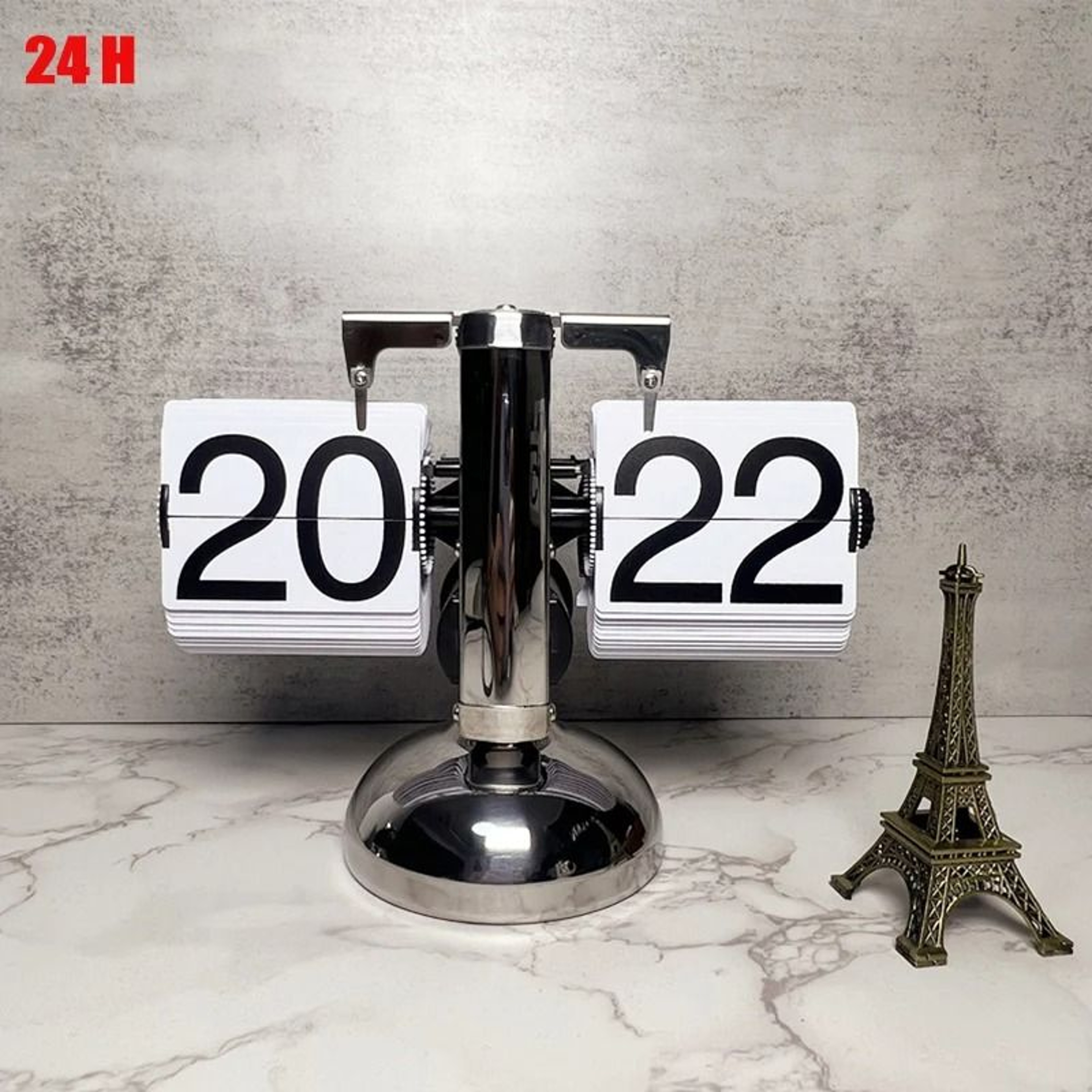 European Retro Automatic Flip Desk Clock With Mechanical Page Turning 9
