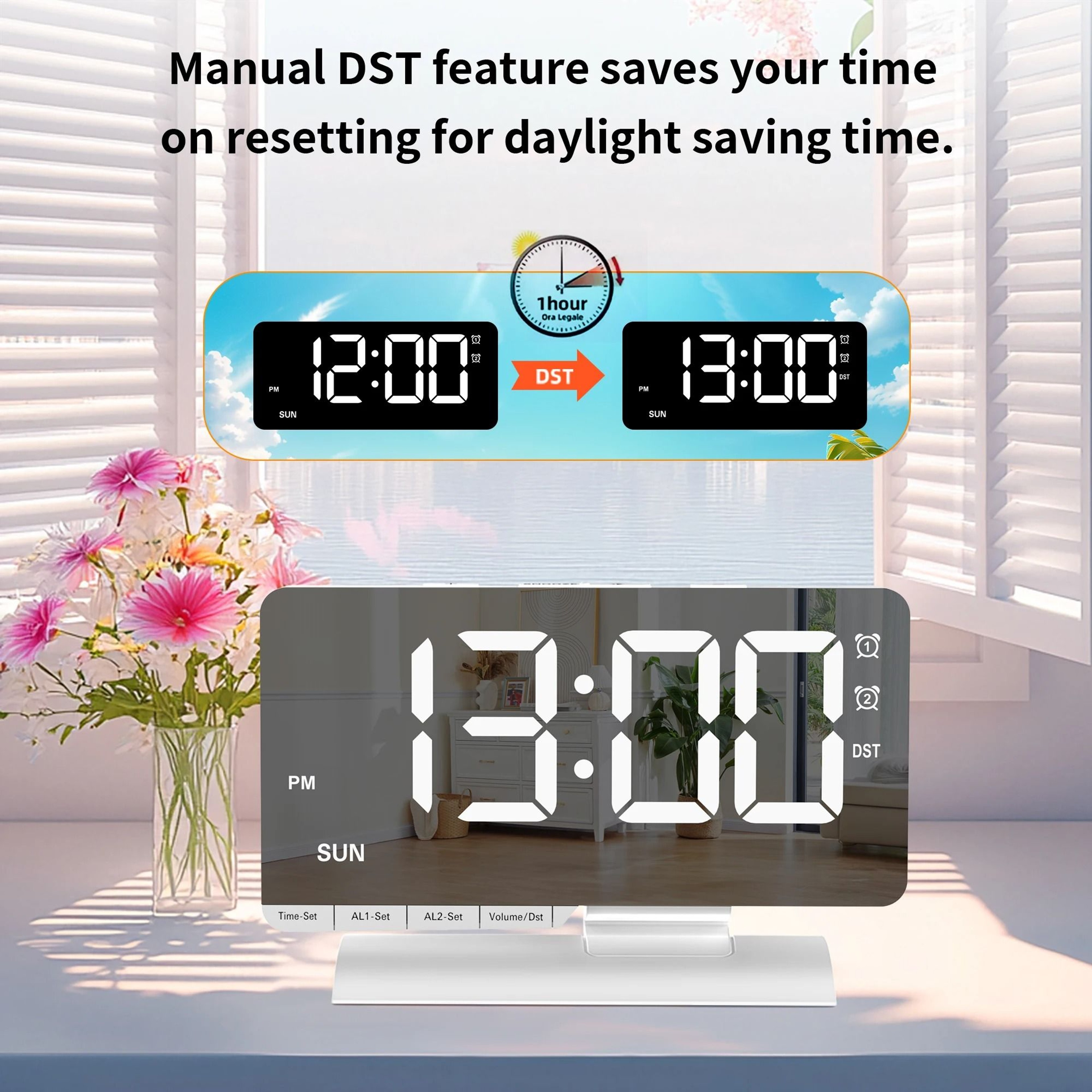 Smart Digital Adhan Prayer Clock With Large LED Display 7