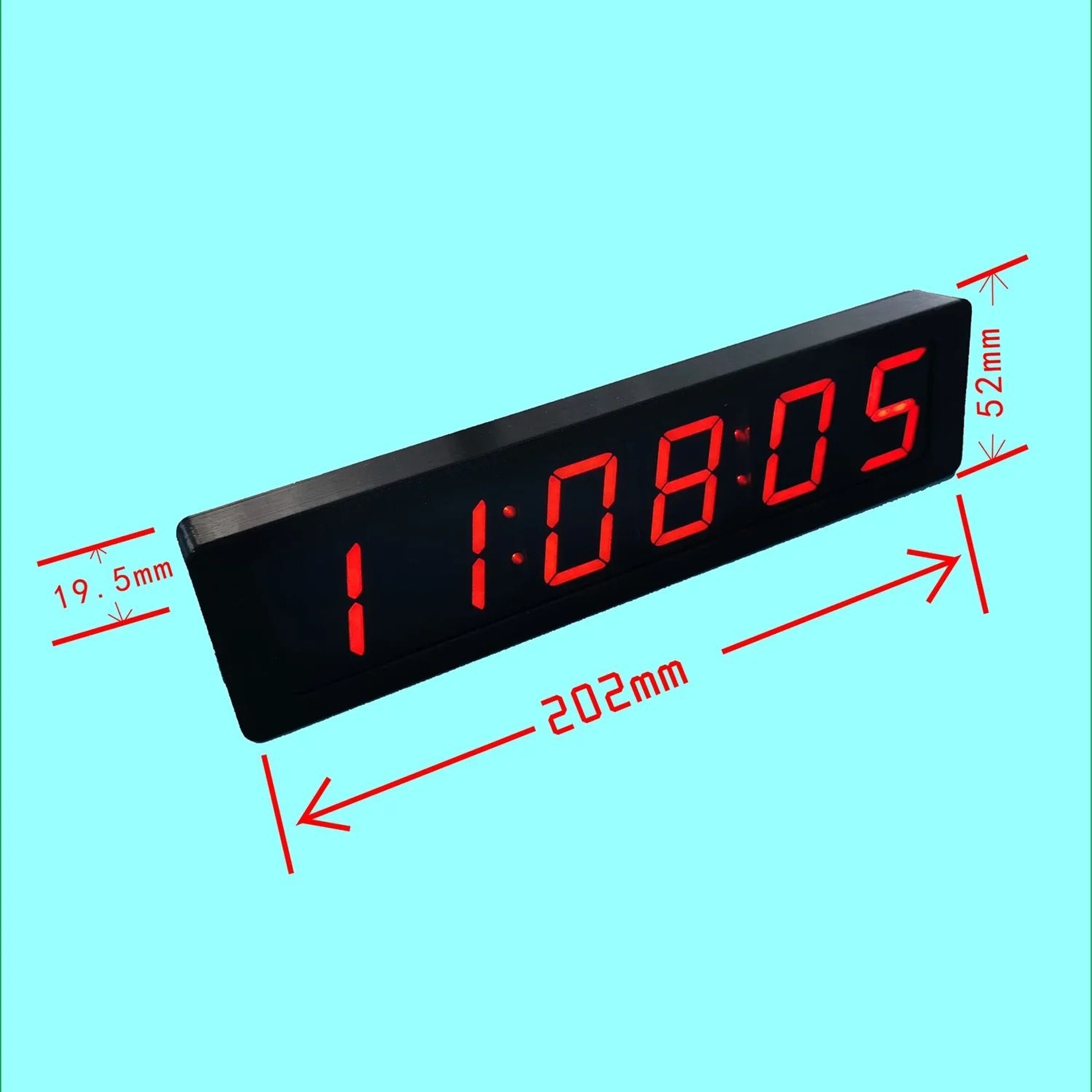 GPS Beidou Digital LED Clock With Seconds And Temperature 4