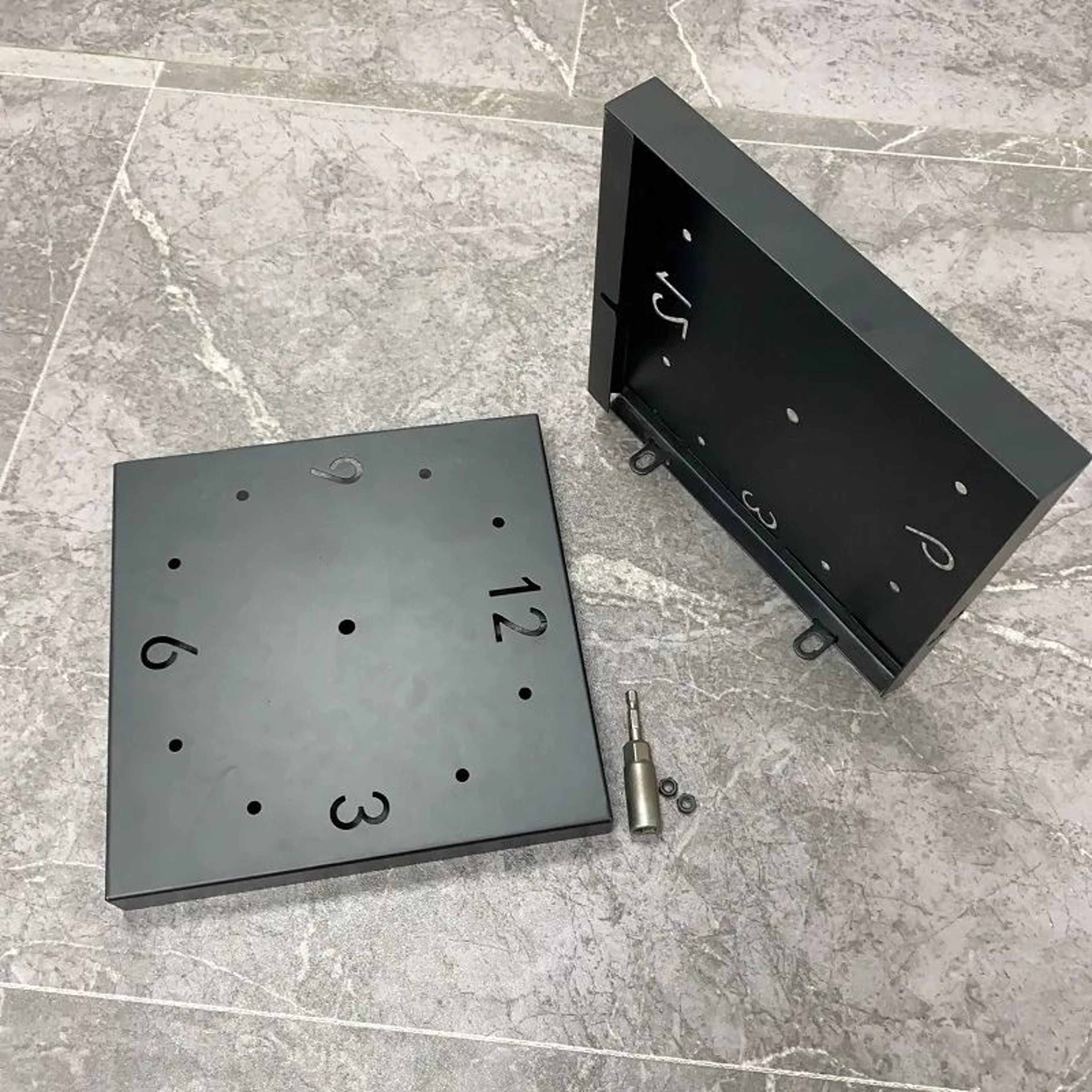 Modern Double Sided Corner Wall Clock With Silent Movement 8
