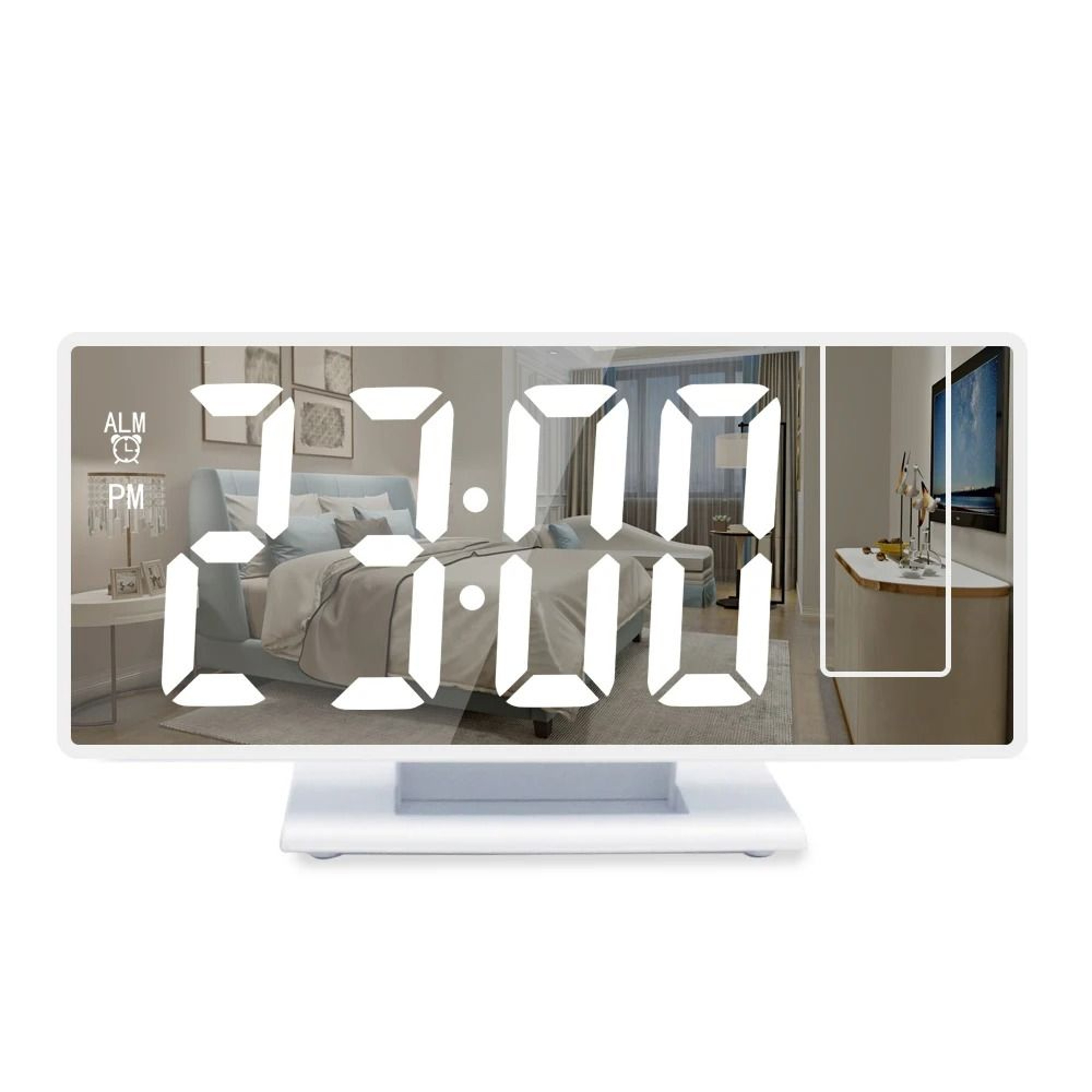 Smart Projection Alarm Clock With Temperature Display And 180 Projector 1