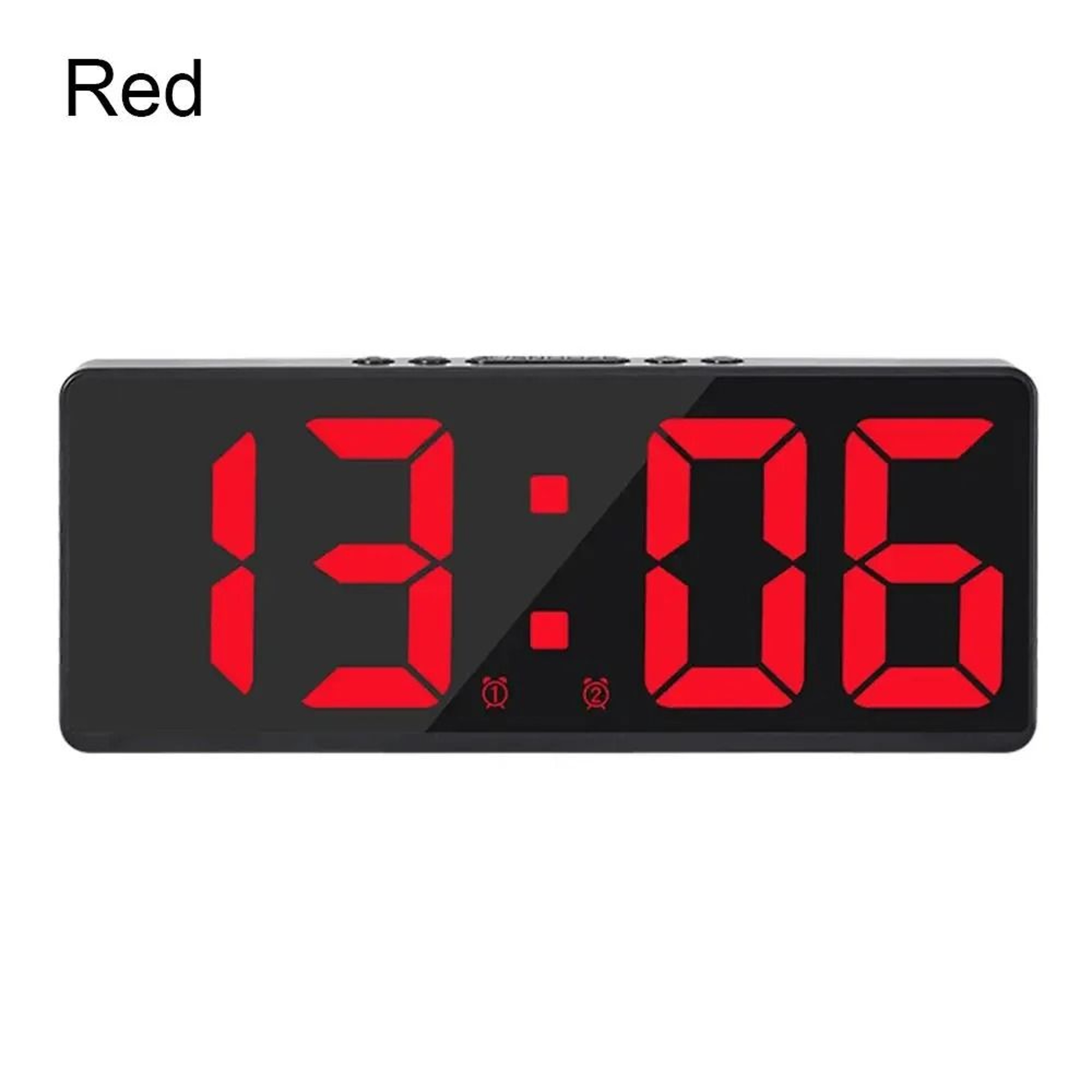 Modern LED Digital Alarm Clock With Temperature And Calendar Display 4
