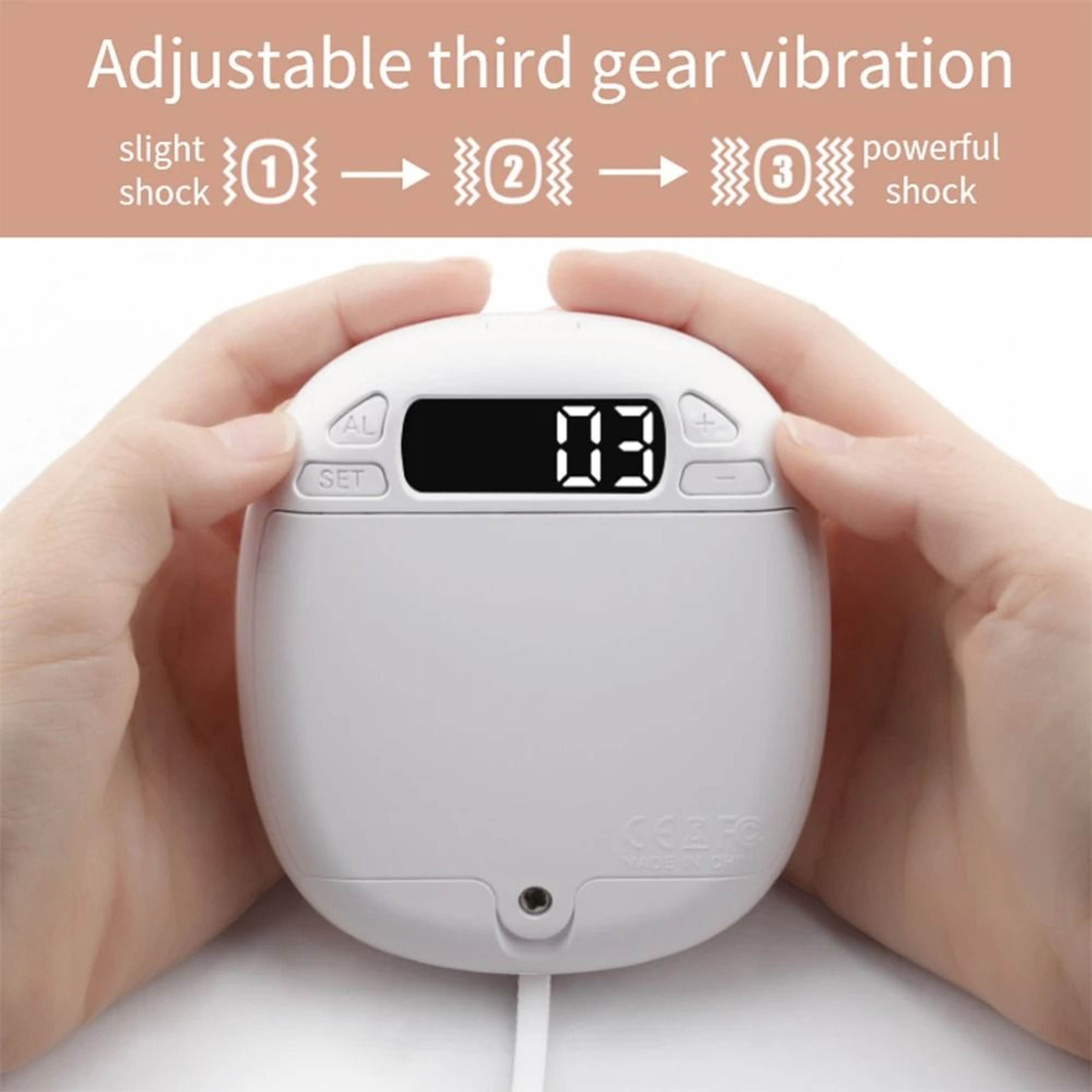Cute Vibration Alarm Clock With Dual Alarm And Adjustable Strong WakeUp 5