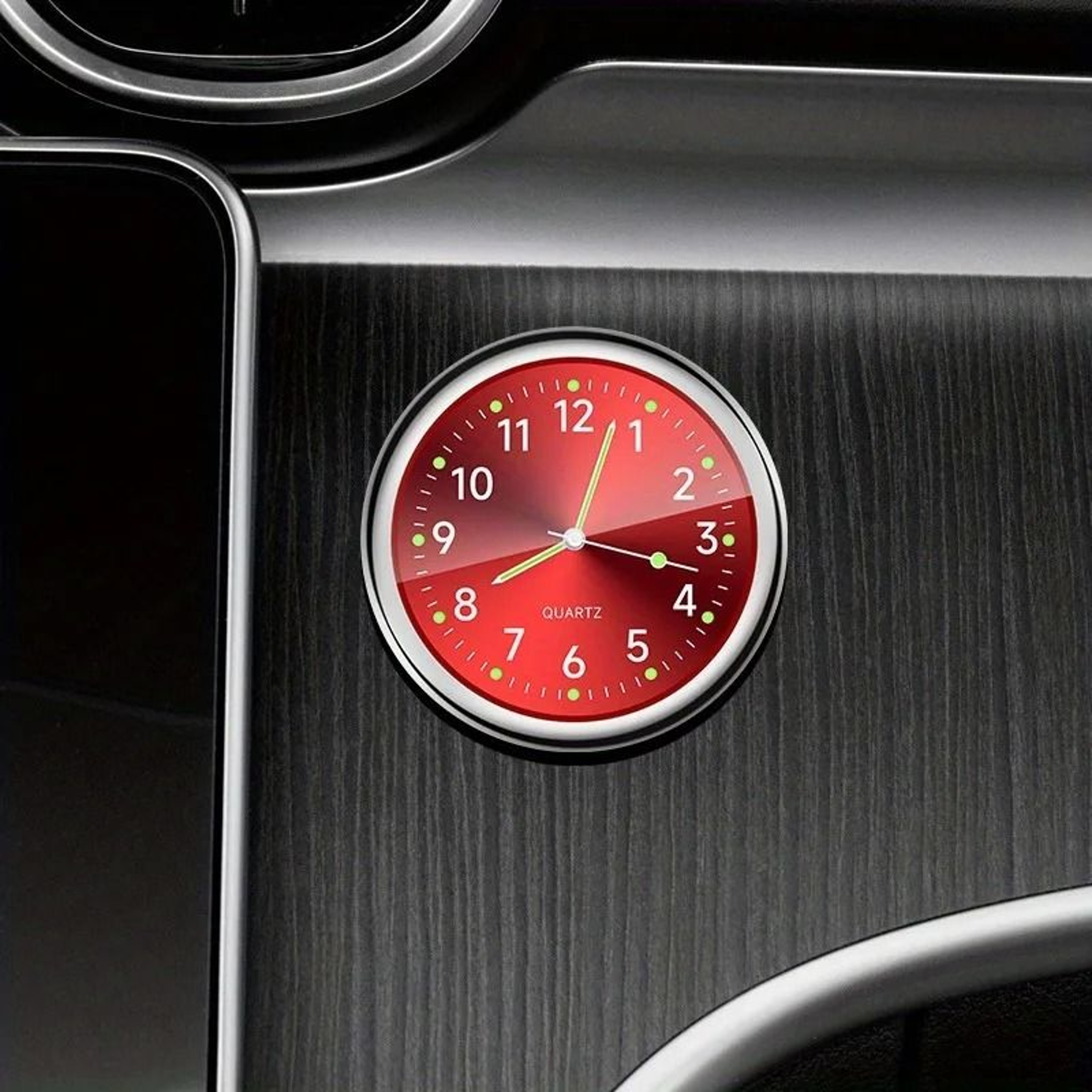 Mini Car Dashboard Clock With Luminous Quartz Display 4