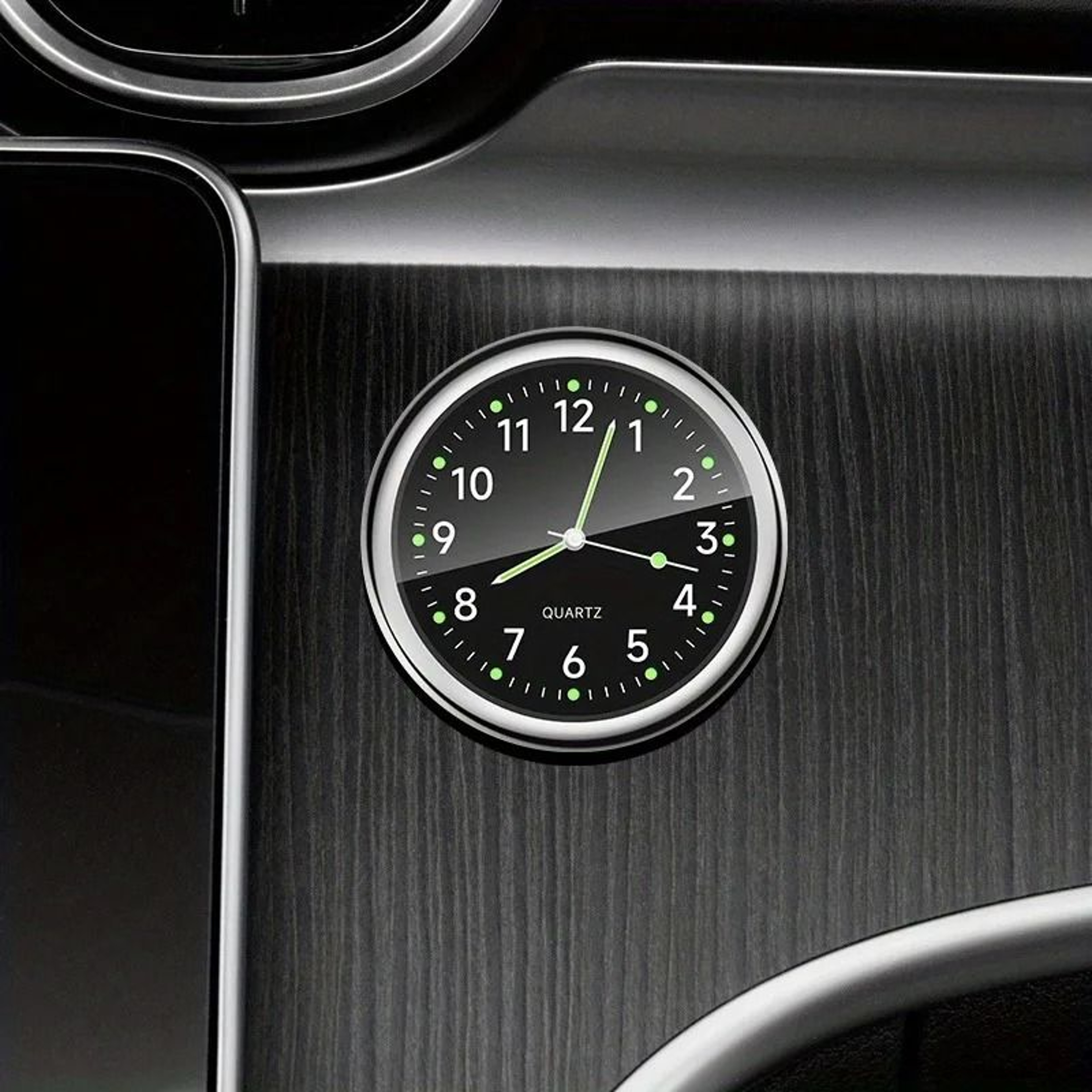 Mini Car Dashboard Clock With Luminous Quartz Display 2
