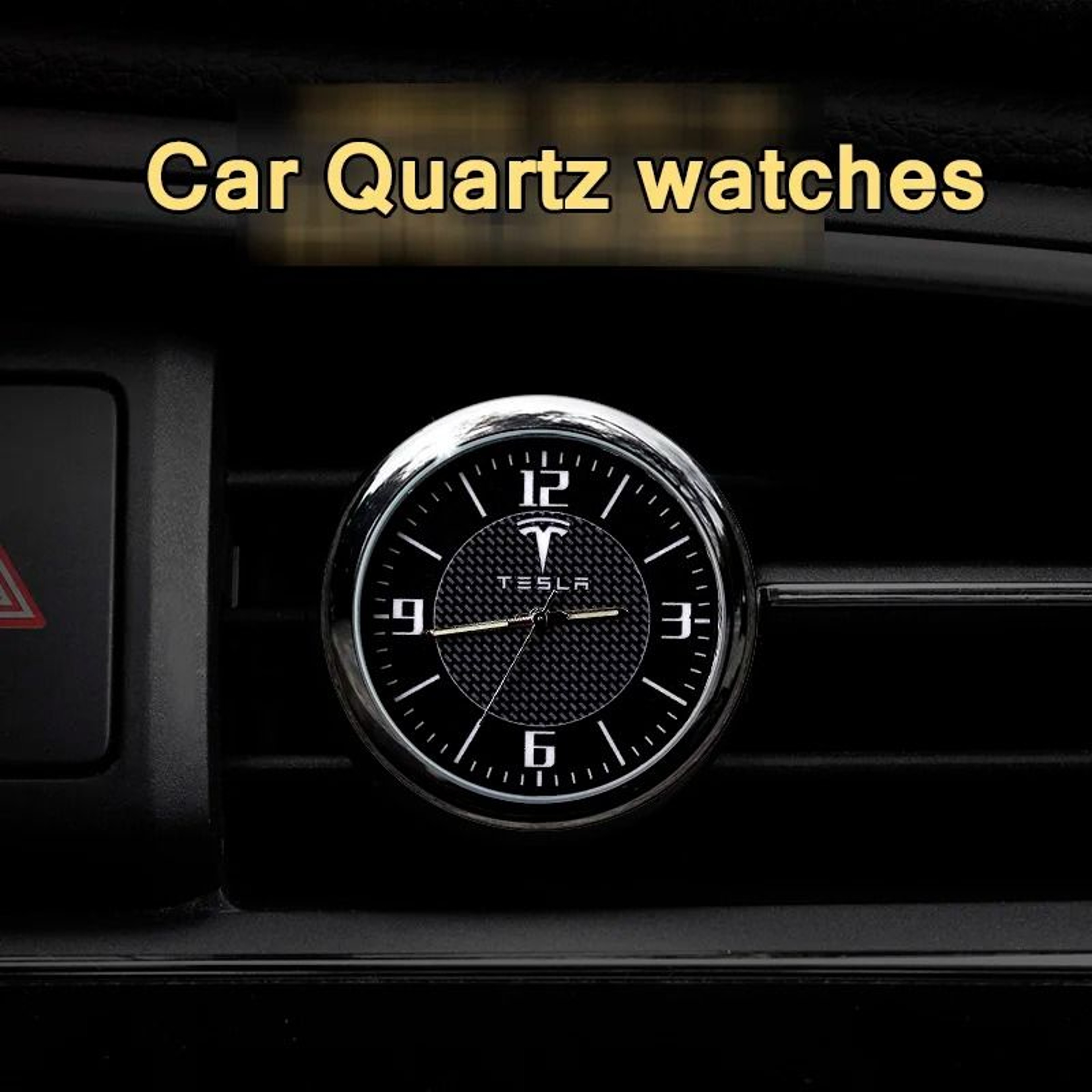 Premium Car Dashboard Clock With Quartz Movement And Logo Design 5