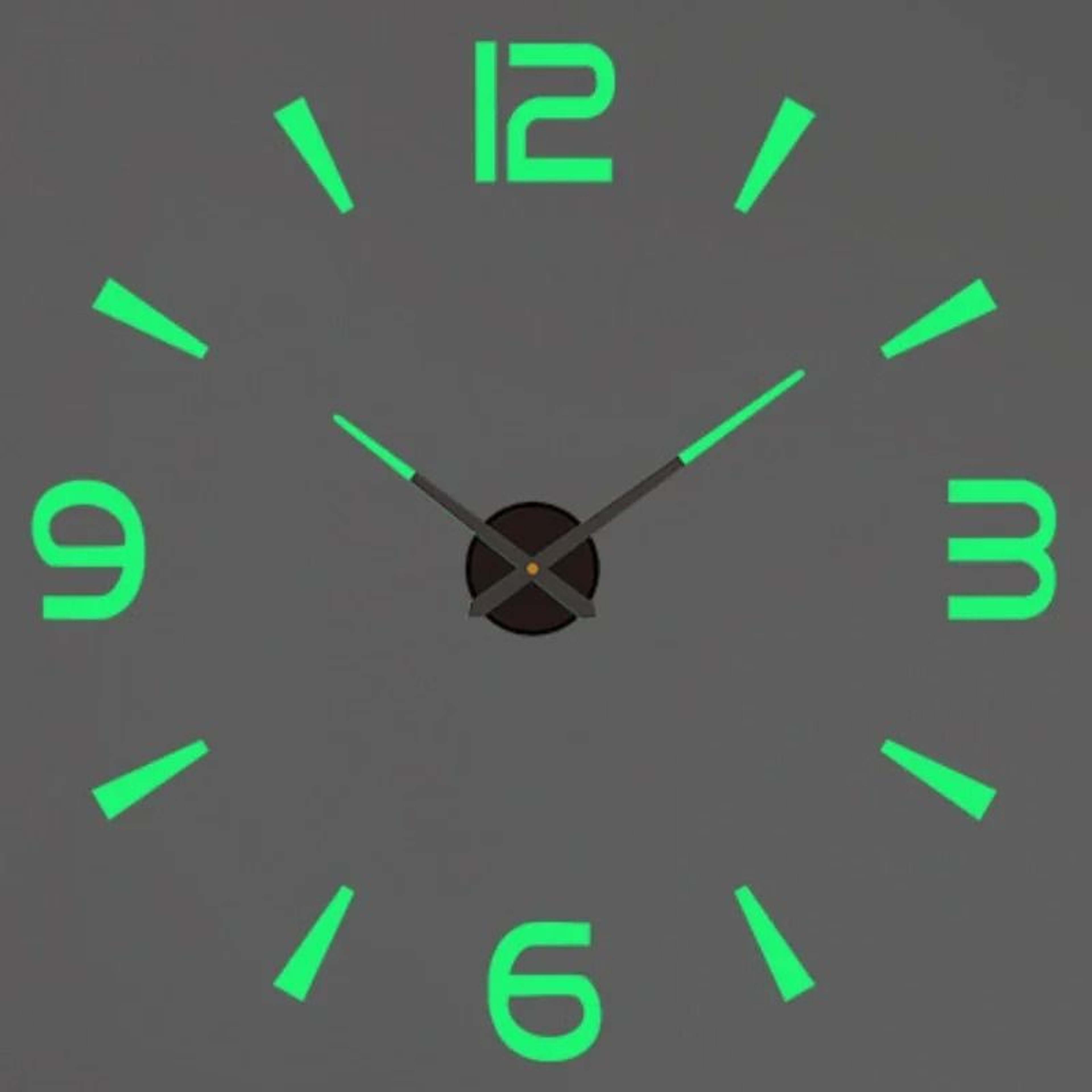 Modern Luminous 3D Wall Clock With DIY Silent Quartz Design 4