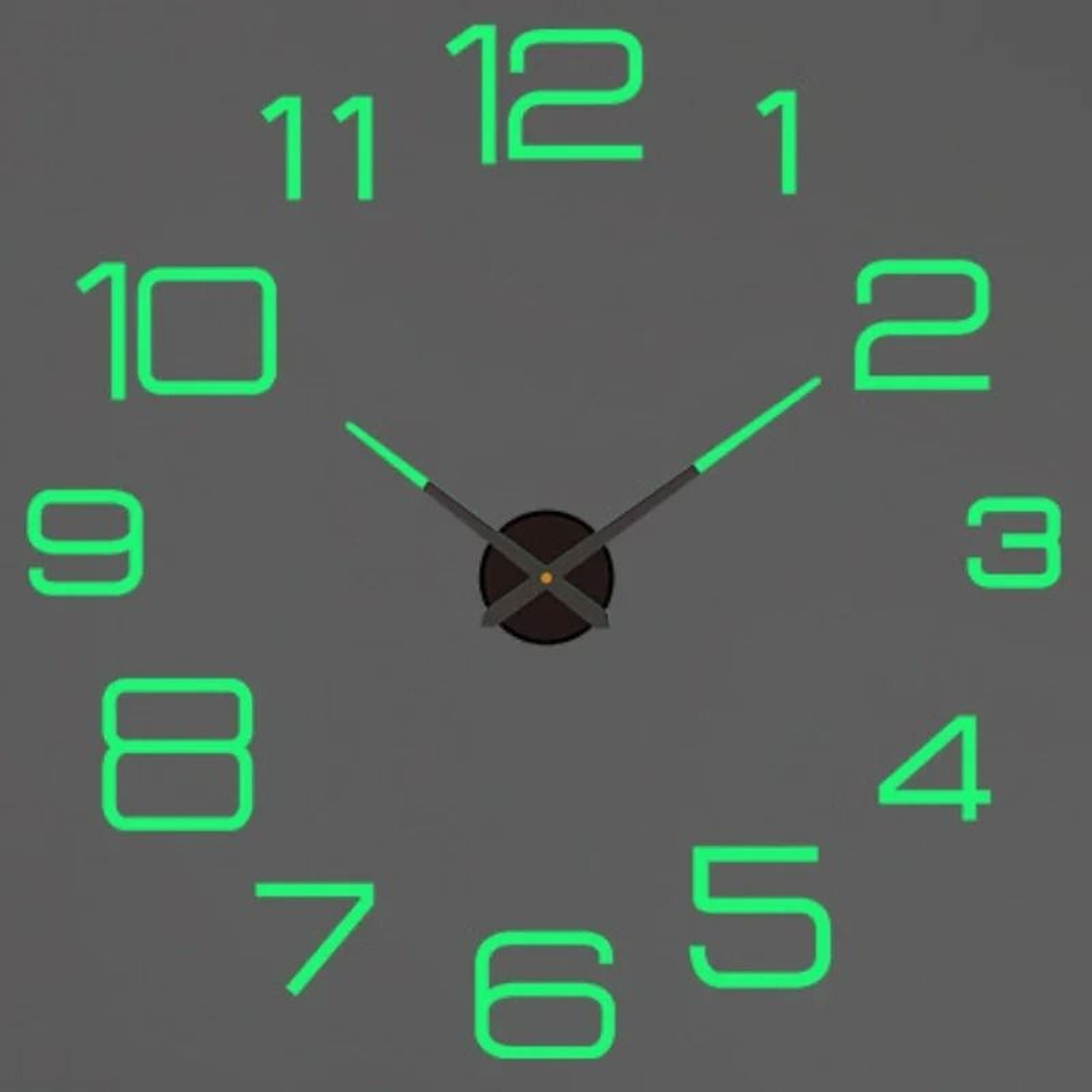 Modern Luminous 3D Wall Clock With DIY Silent Quartz Design 1