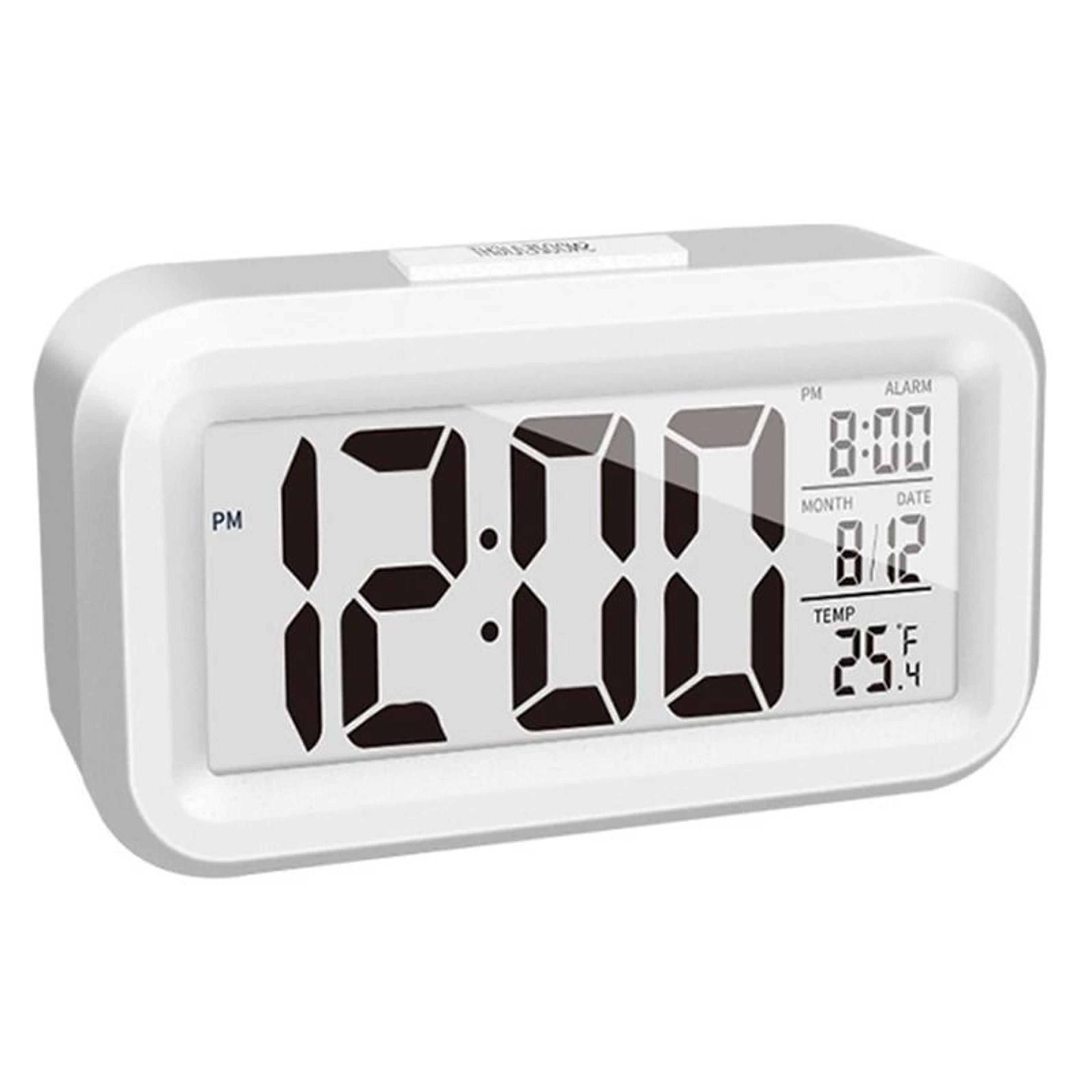 Compact LED Digital Alarm Clock With Backlight And Calendar Display 0