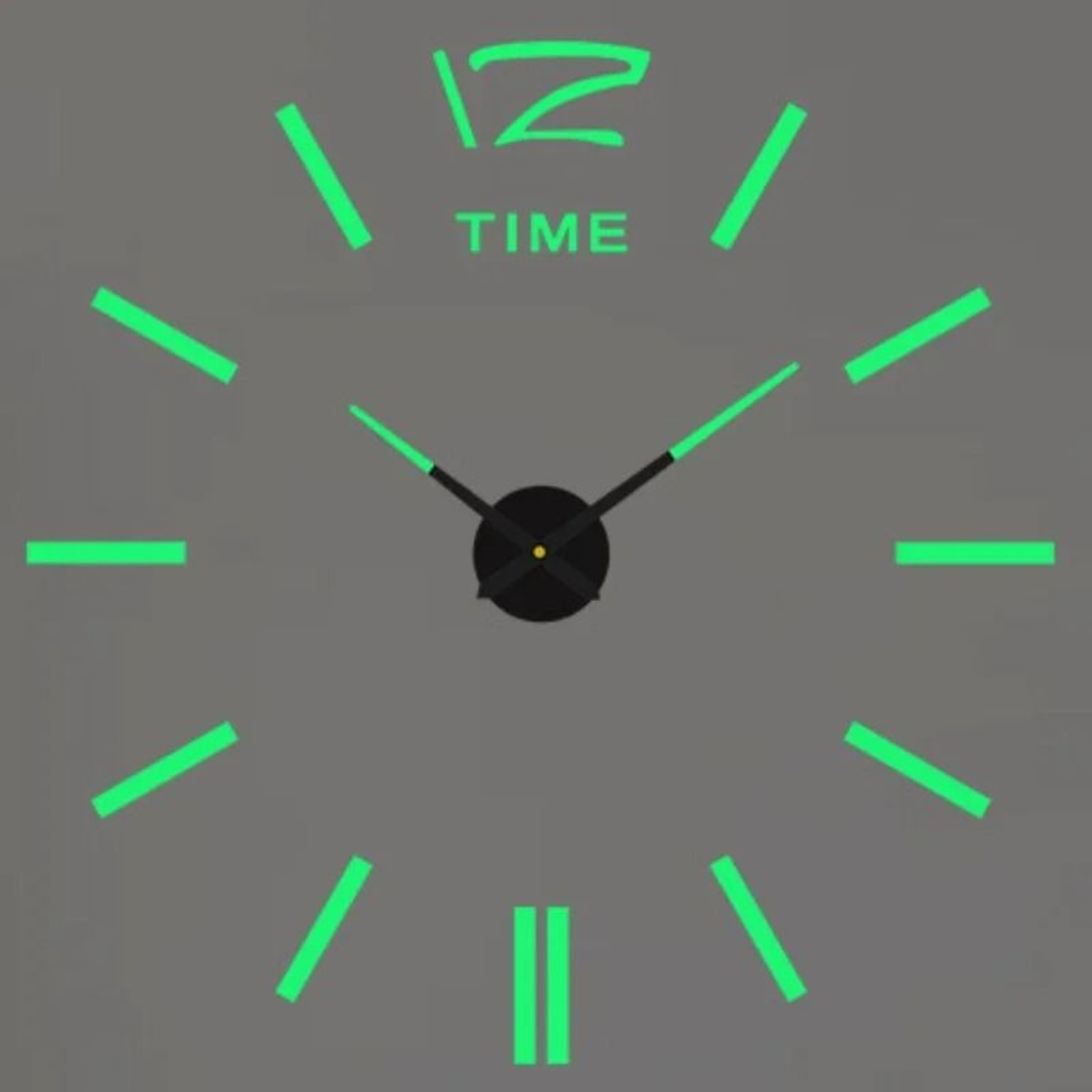 Modern 3D DIY Wall Clock Acrylic Mirror Large Wall Decor 9