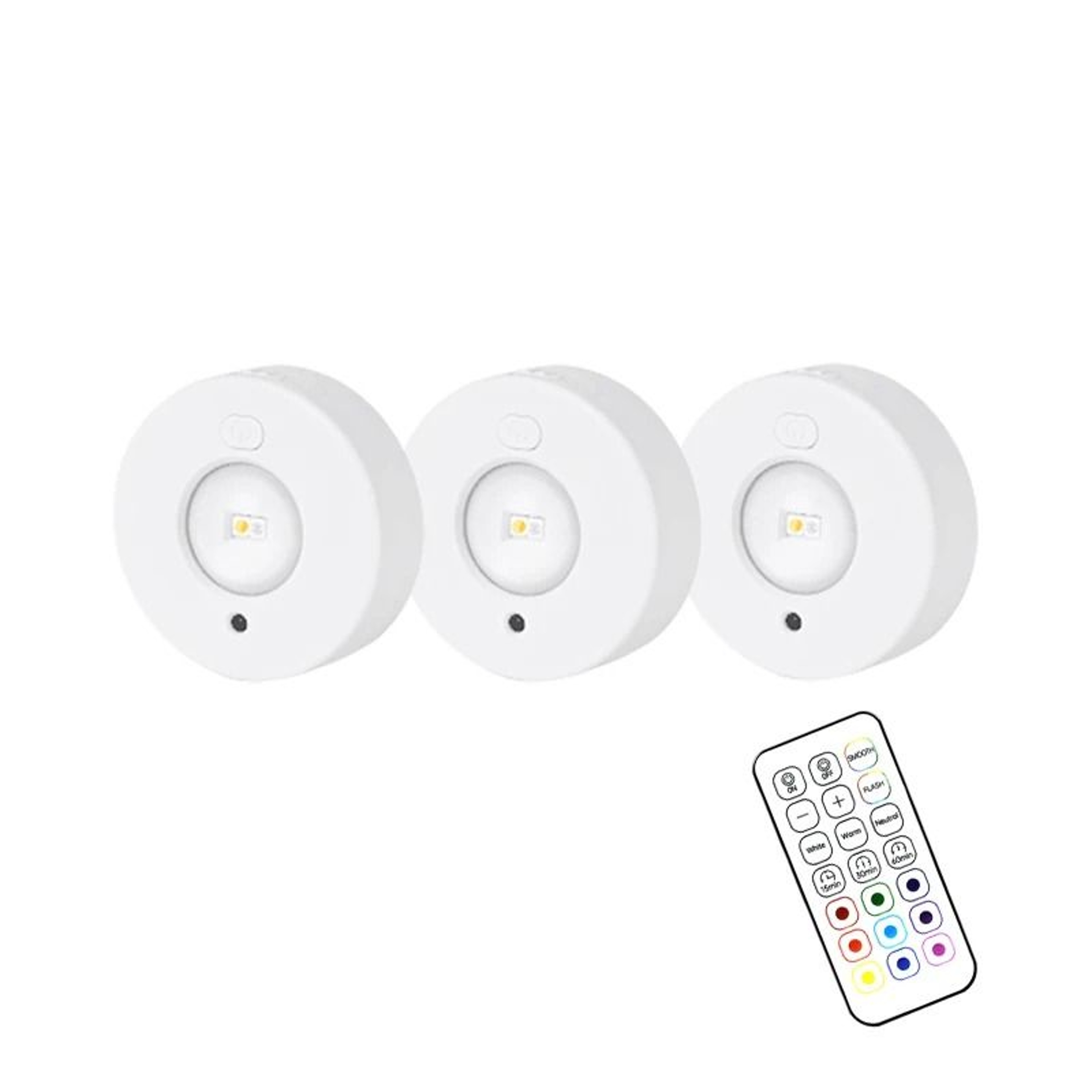 Rechargeable RGB Cabinet Light With Remote Control 2