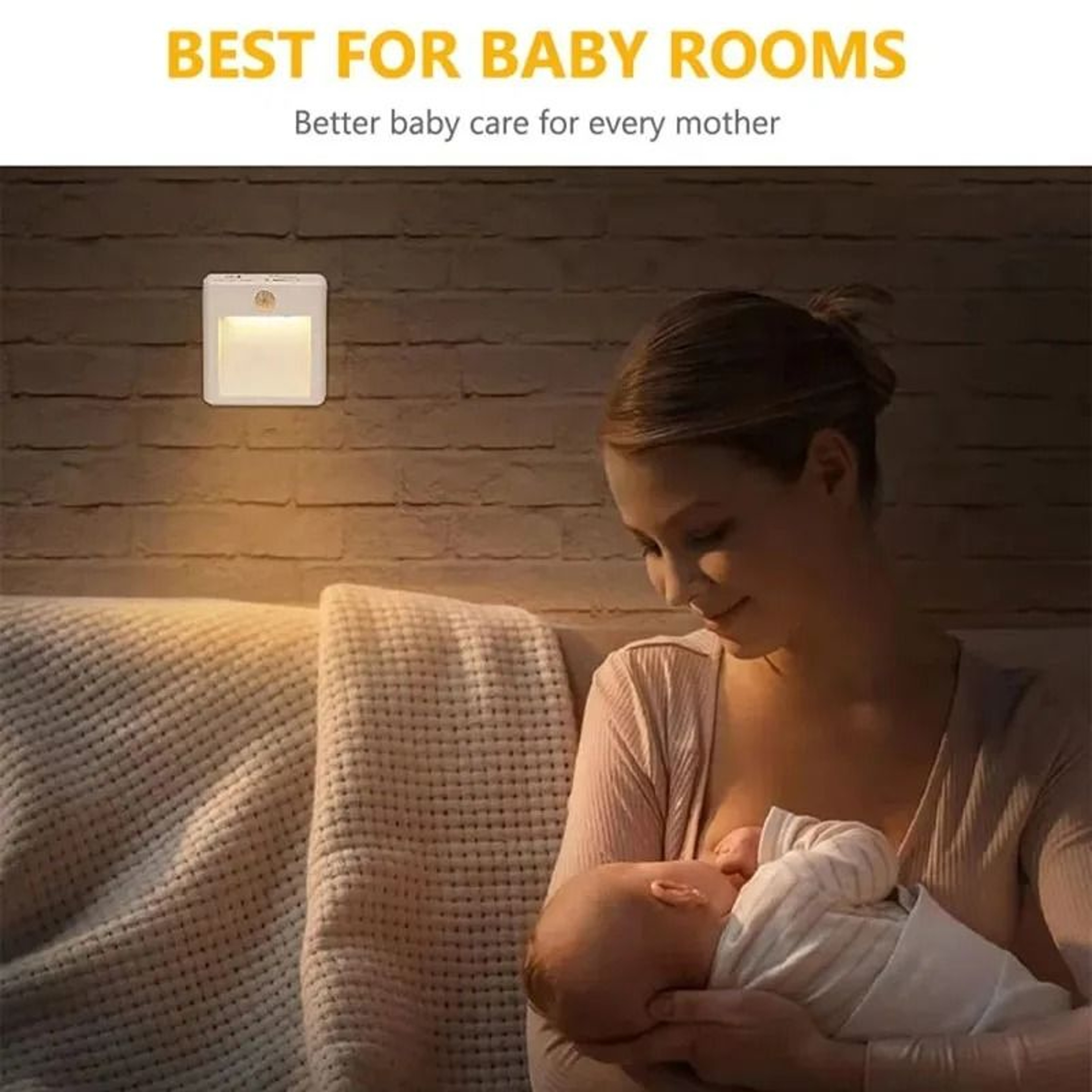 PlugIn Motion Sensor Night Light For Bedroom And Stairs 6