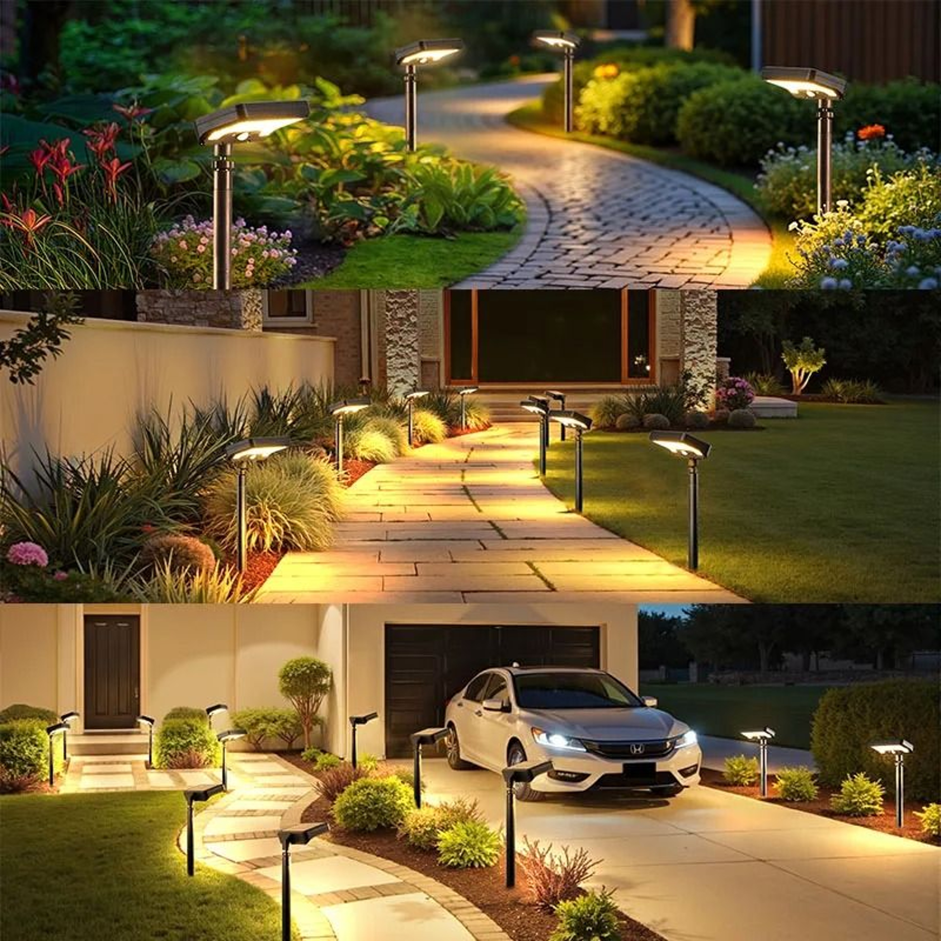 92 LED Solar Pathway Lights With Motion Sensor And Adjustable Angle 5