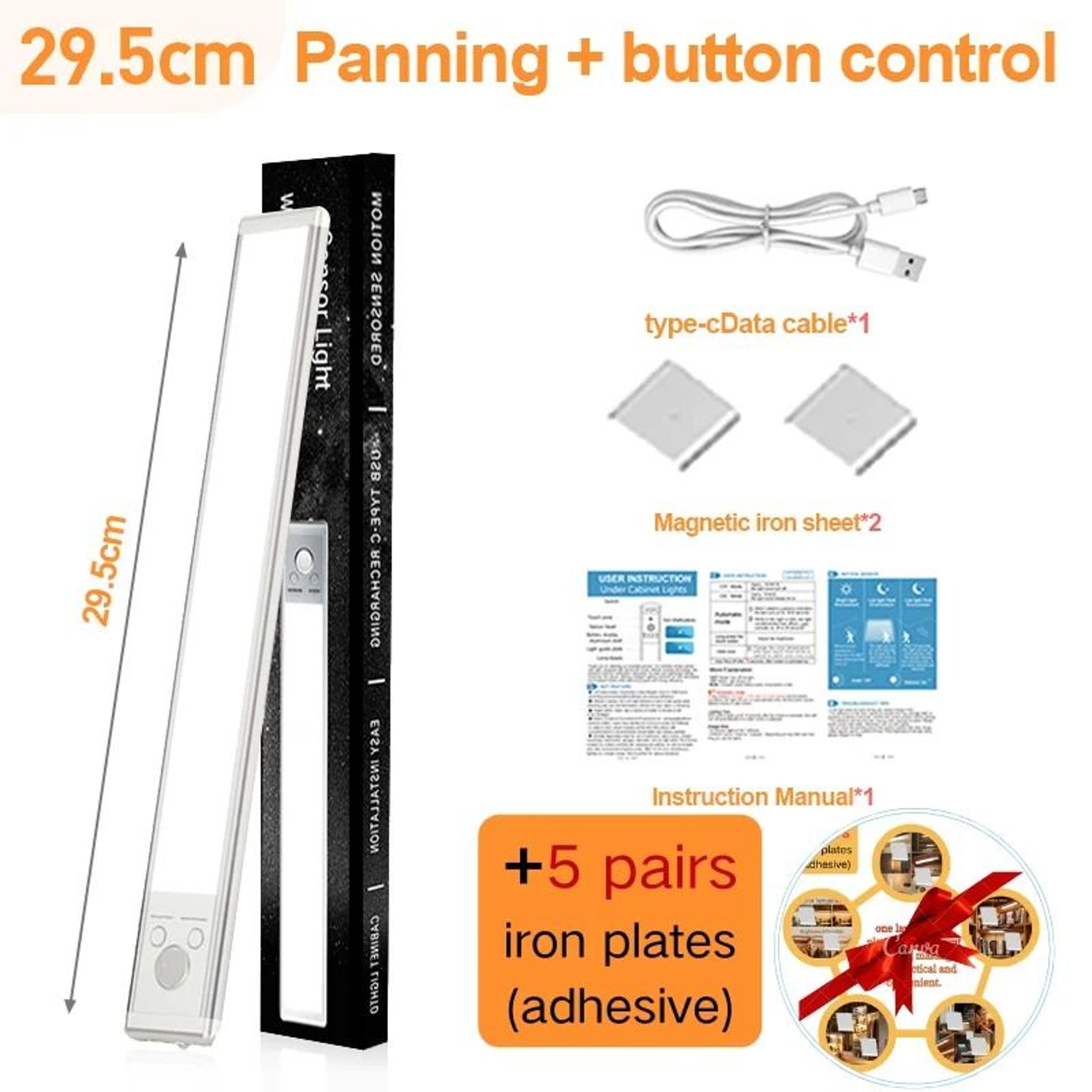 Rechargeable LED Cabinet Night Light With Touch Switch And Dimming 19