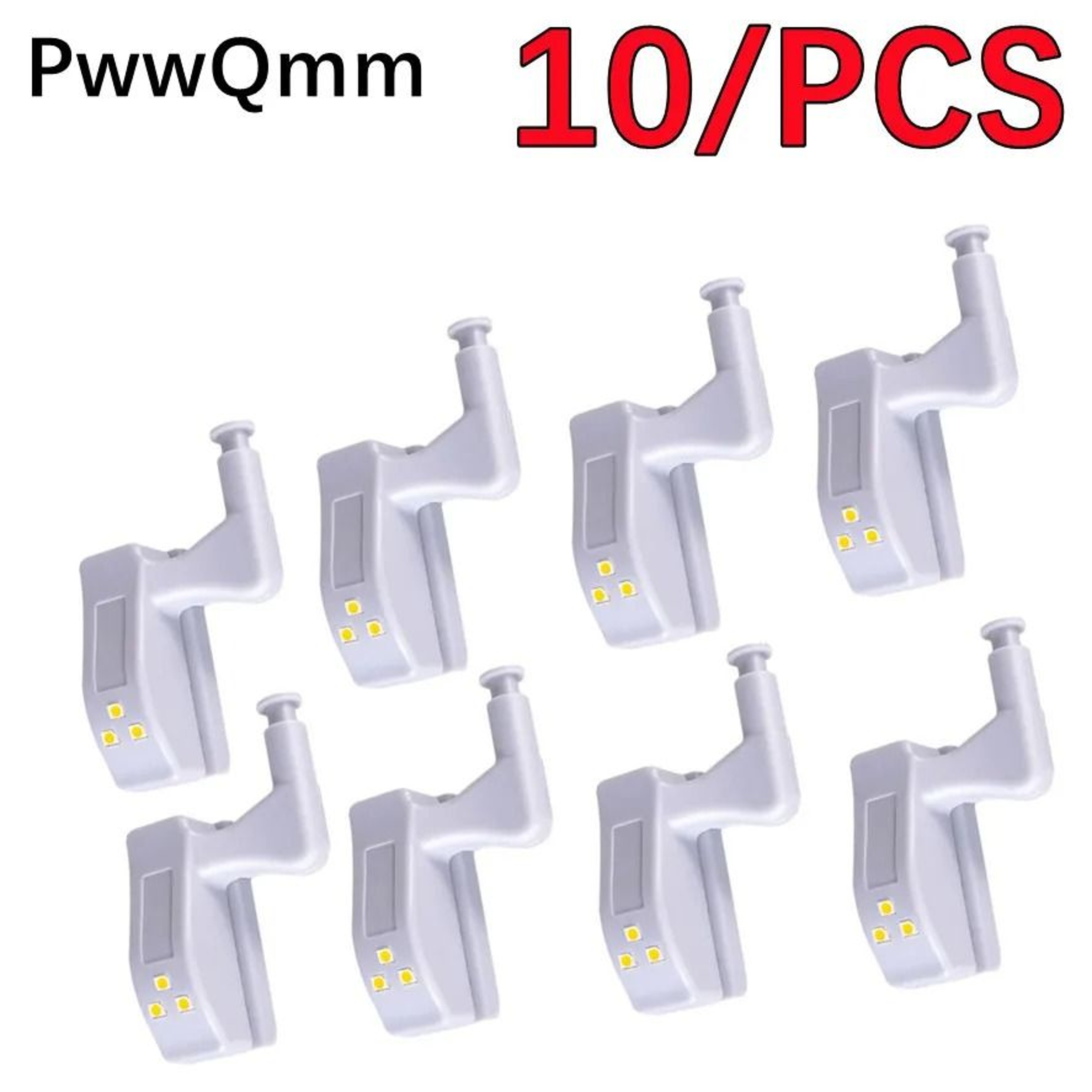 PwwQmm LED Cabinet Hinge Light Automatic Wardrobe Sensor Lamp 10