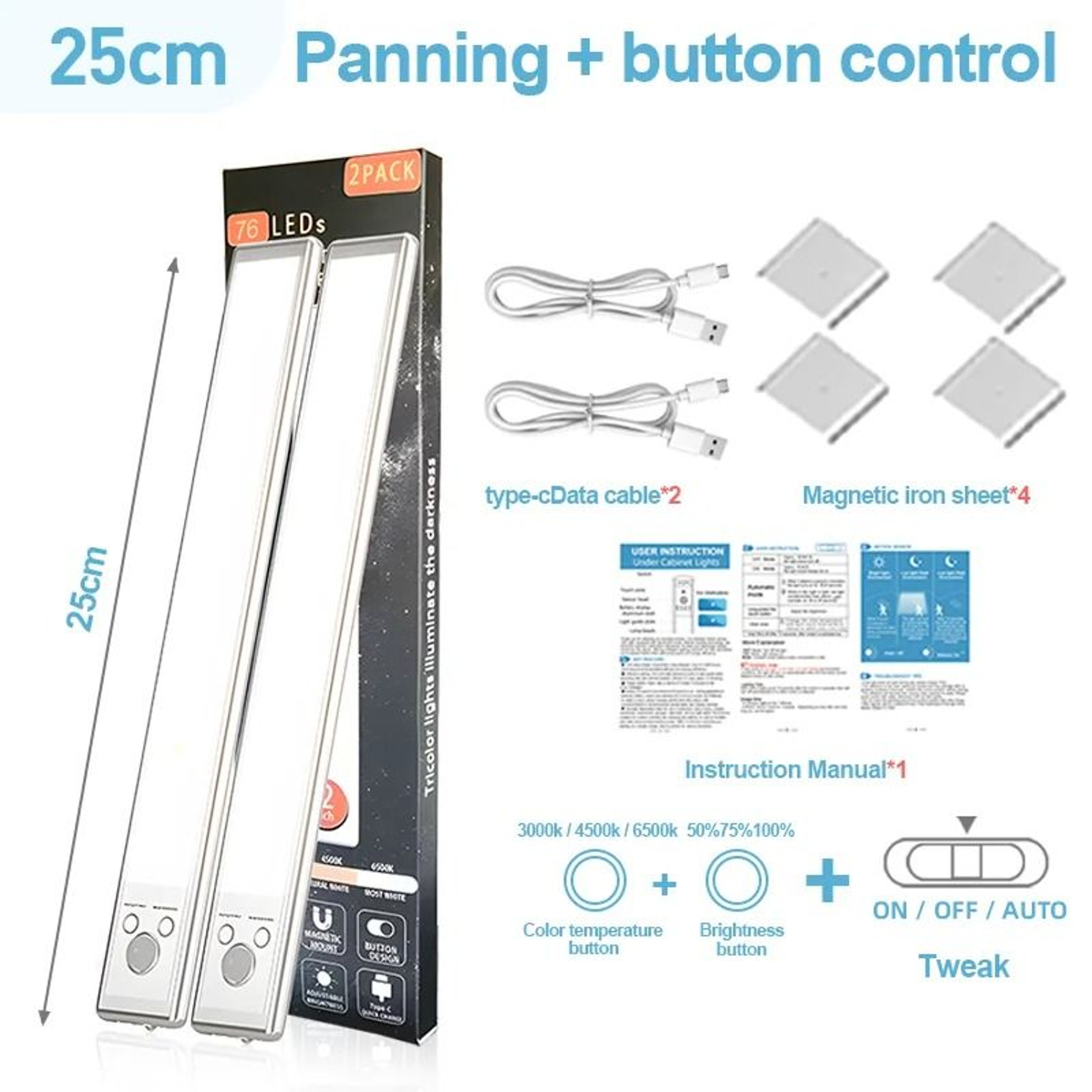Rechargeable LED Motion Sensor Night Light For Bedroom And Wardrobe 18