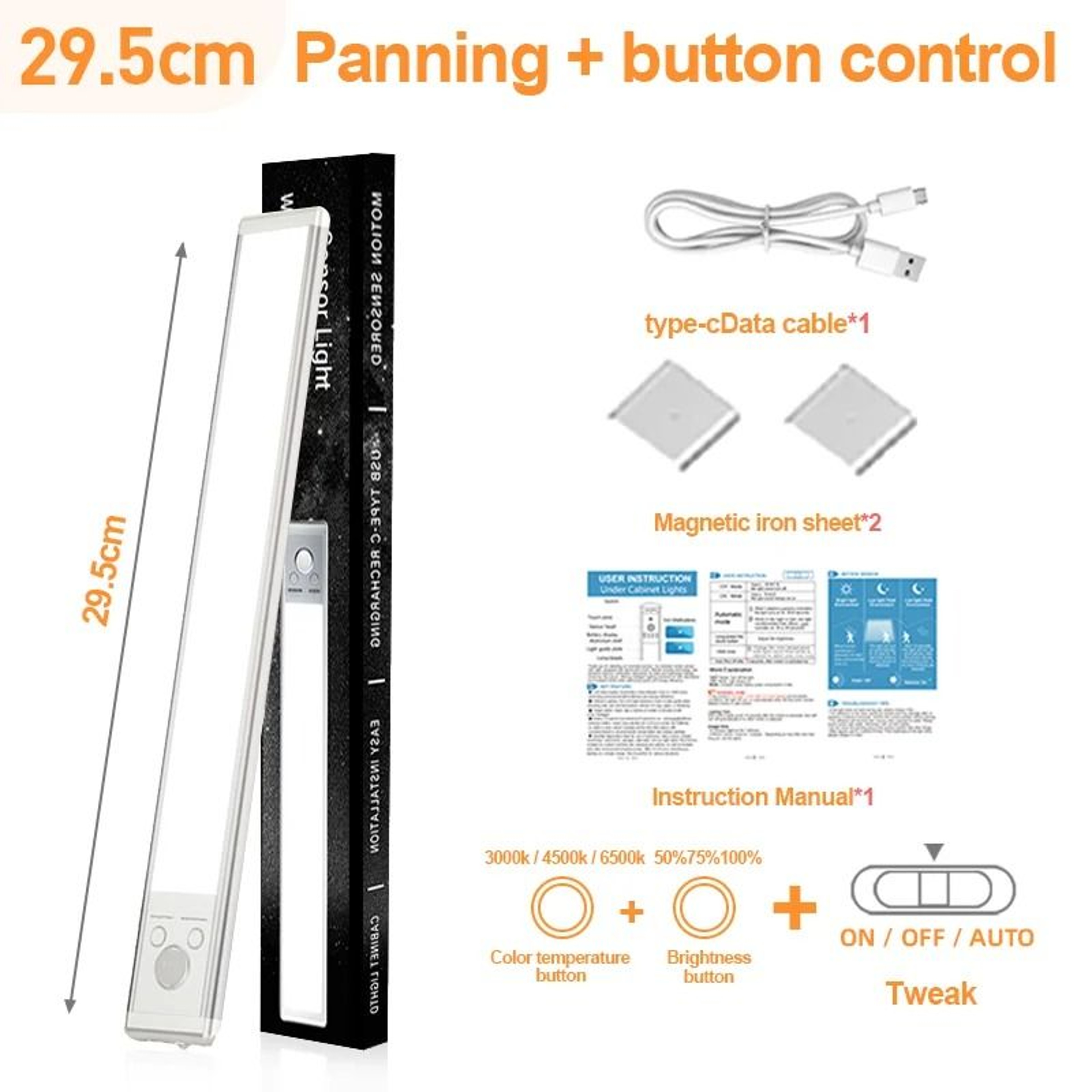 Rechargeable LED Motion Sensor Night Light For Bedroom And Wardrobe 7