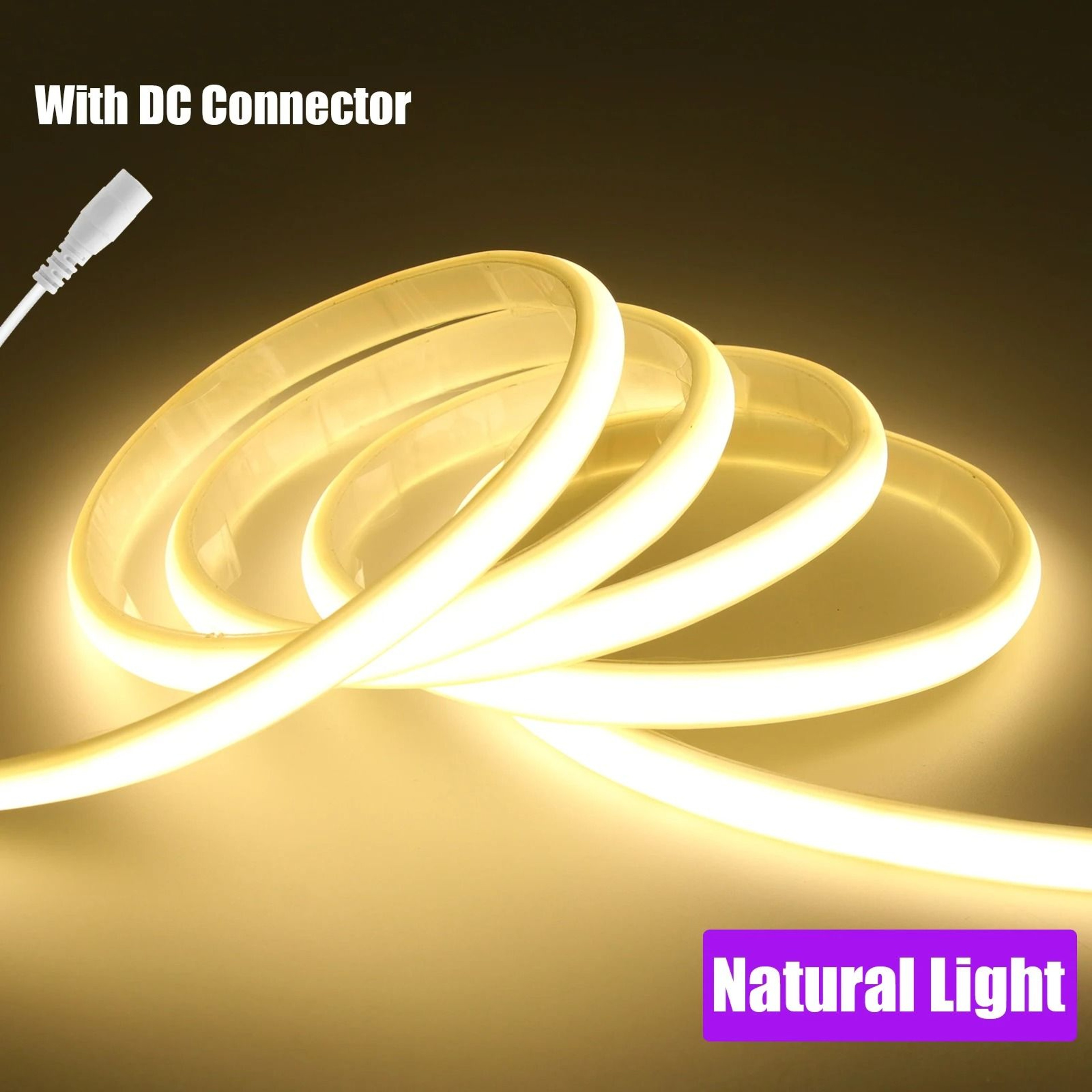 IP67 COB LED Strip Light 12V 24V Waterproof Flexible Neon Tape 1