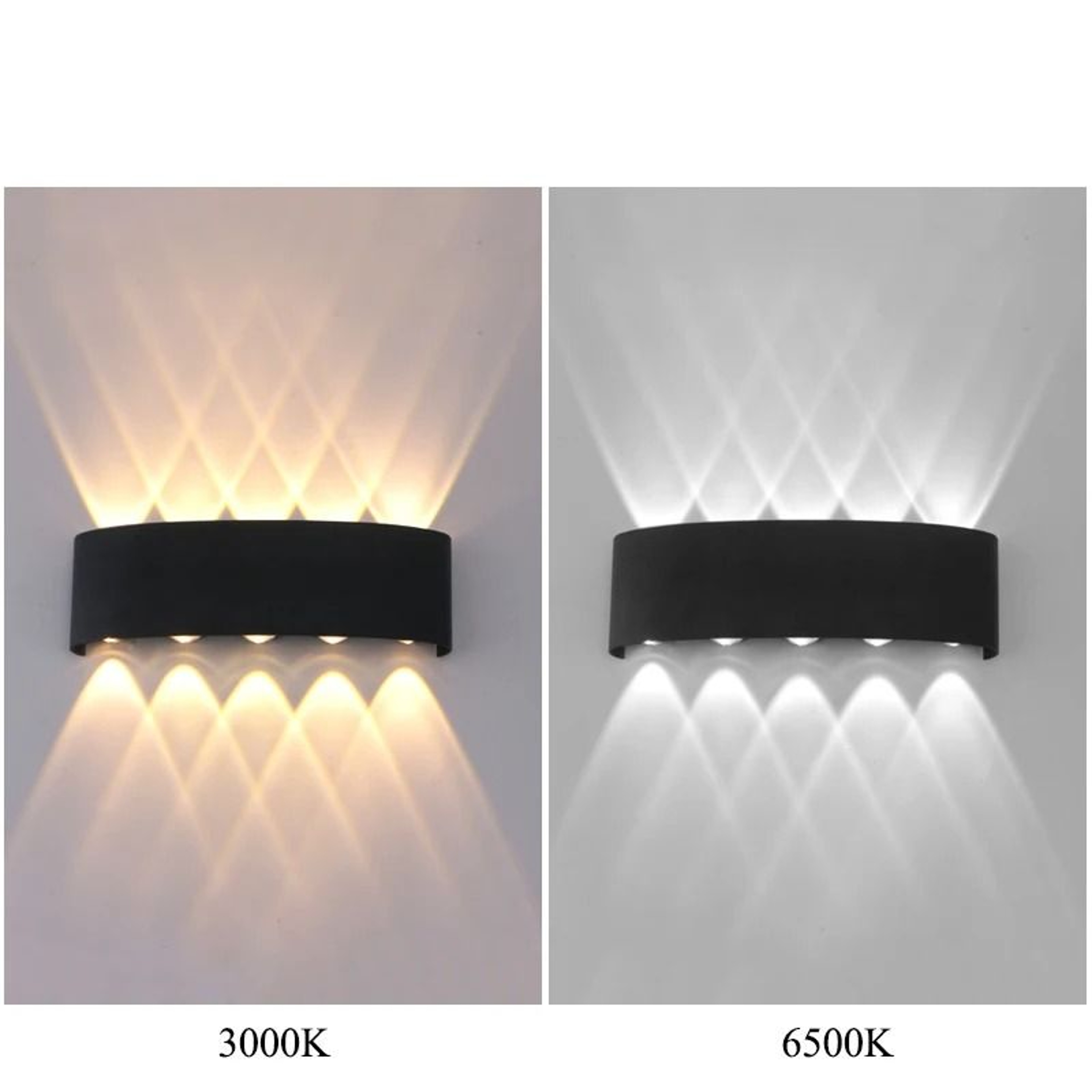 Modern Up Down LED Wall Light 4W 6W 8W 10W Indoor Outdoor Lamp 6