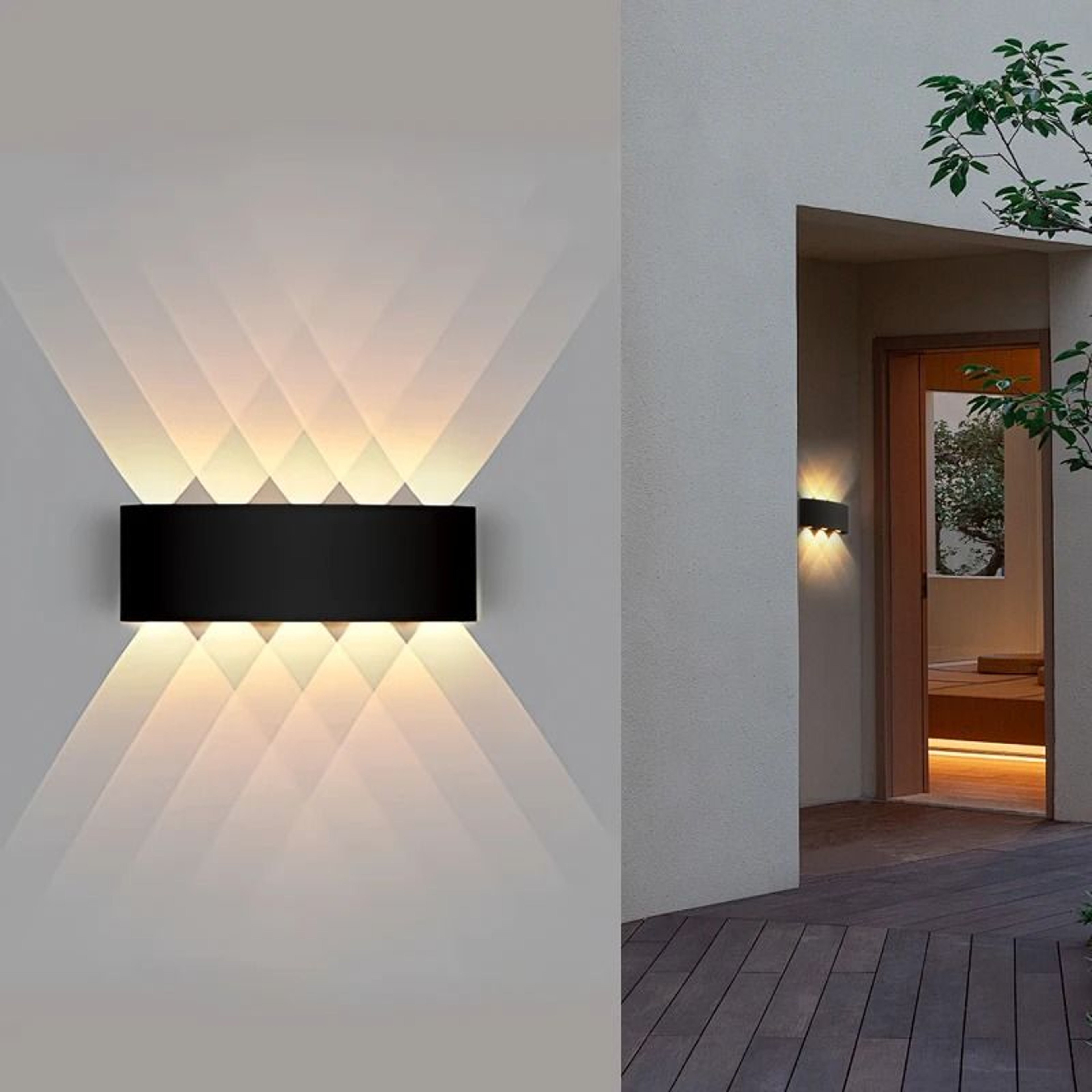 Modern Up Down LED Wall Light 4W 6W 8W 10W Indoor Outdoor Lamp 0