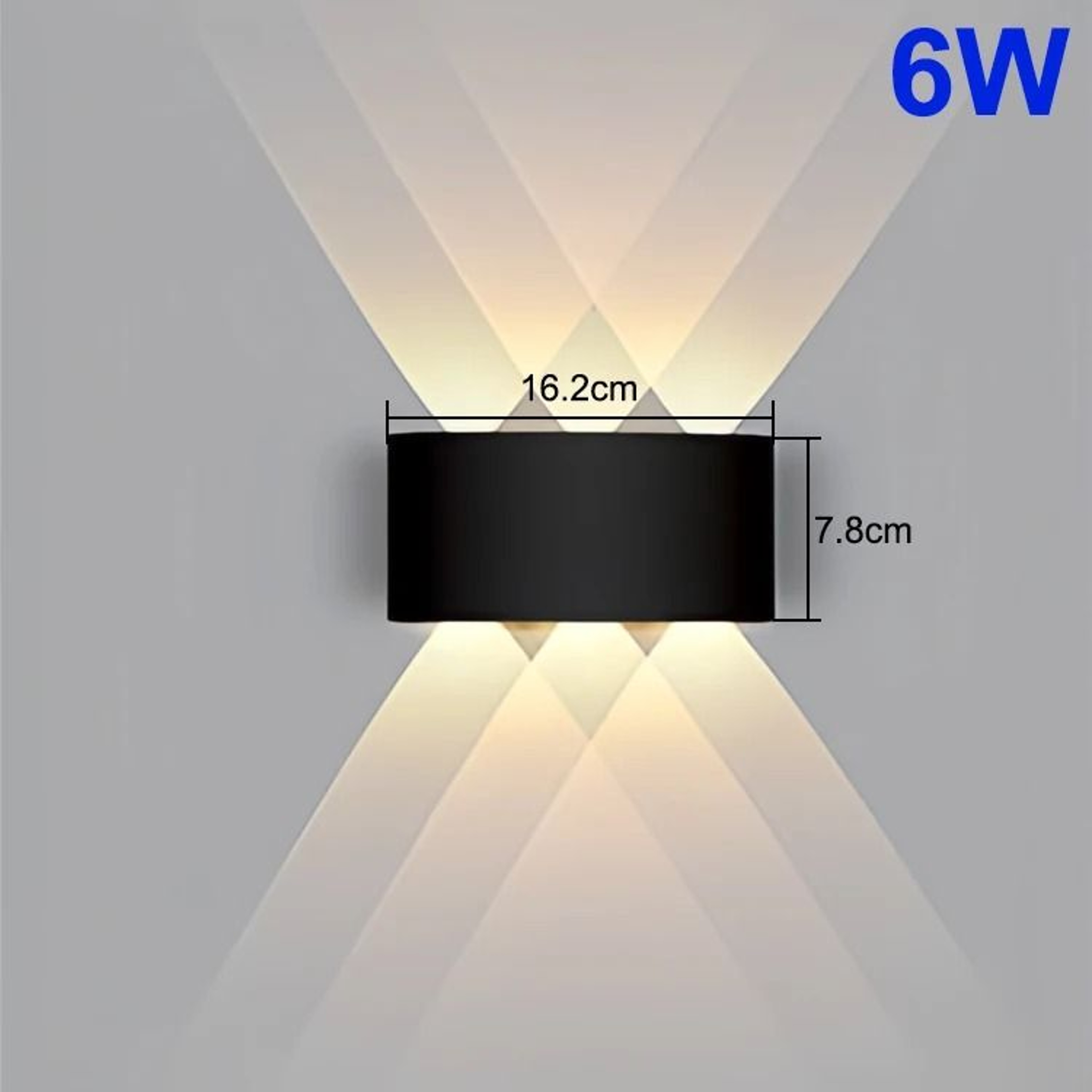 Modern Up Down LED Wall Light 4W 6W 8W 10W Indoor Outdoor Lamp 2