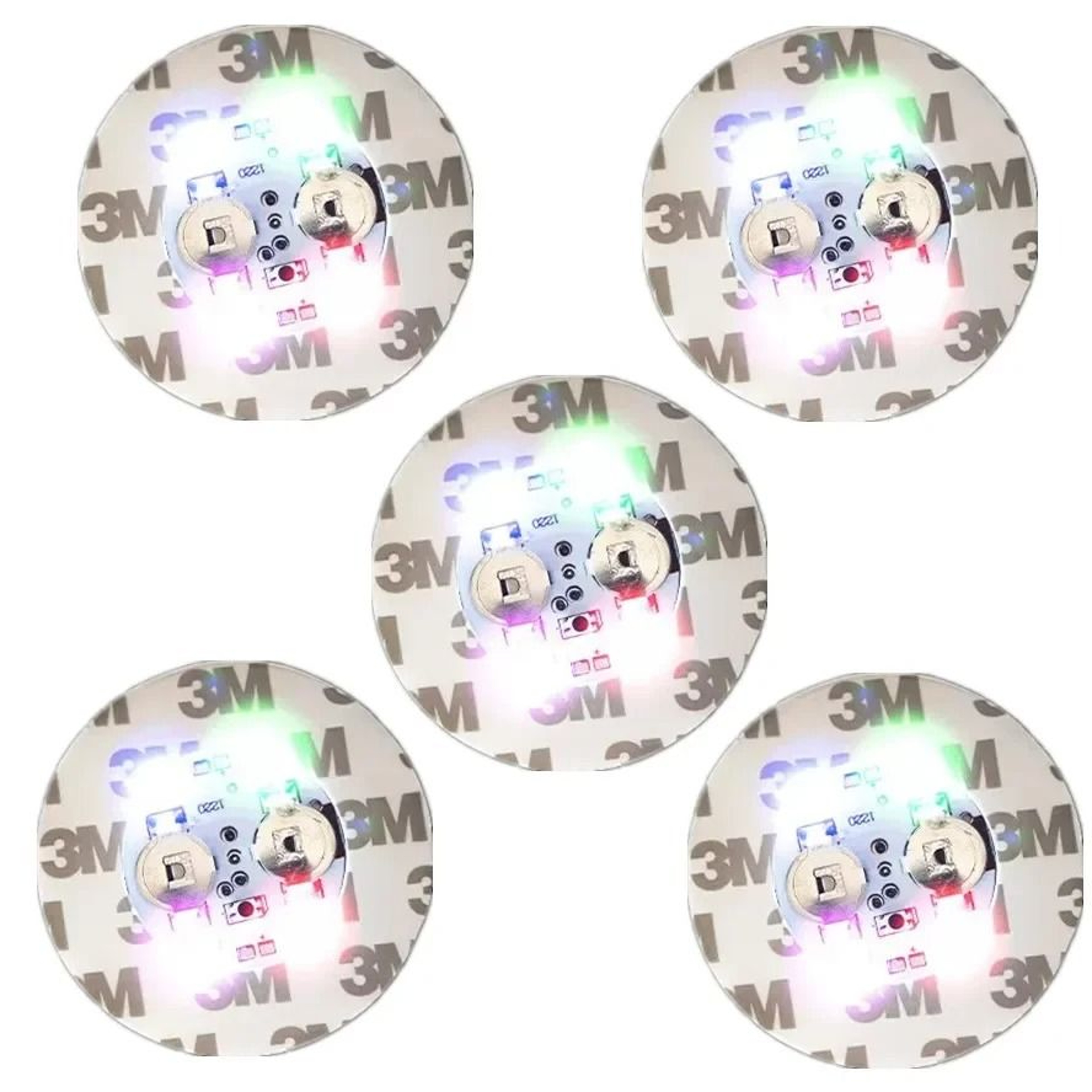Light Up Coasters 3Mode Battery Powered Drink Pads 3
