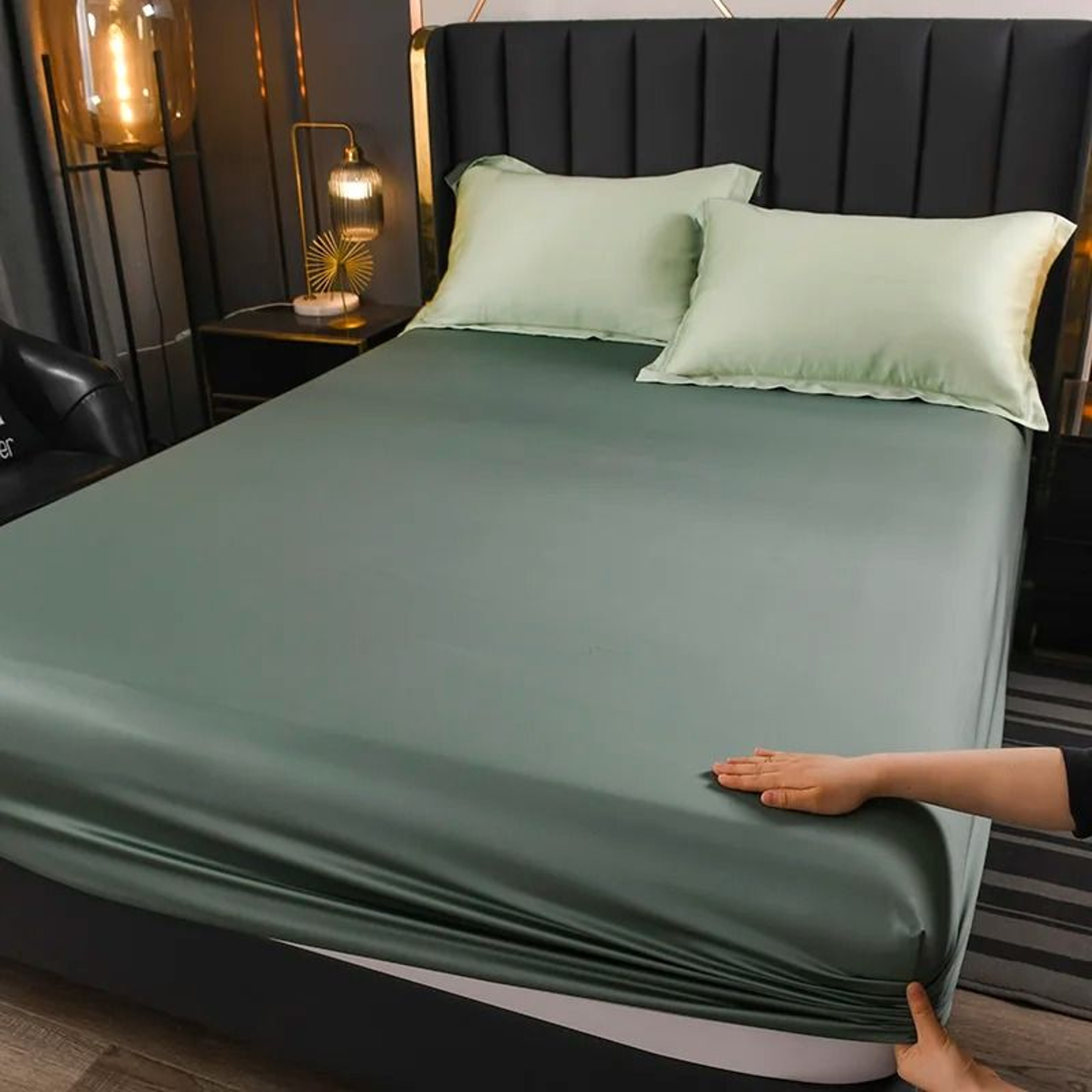 Mulberry Silk Fitted Sheet Soft Elastic Silk Mattress Cover 2