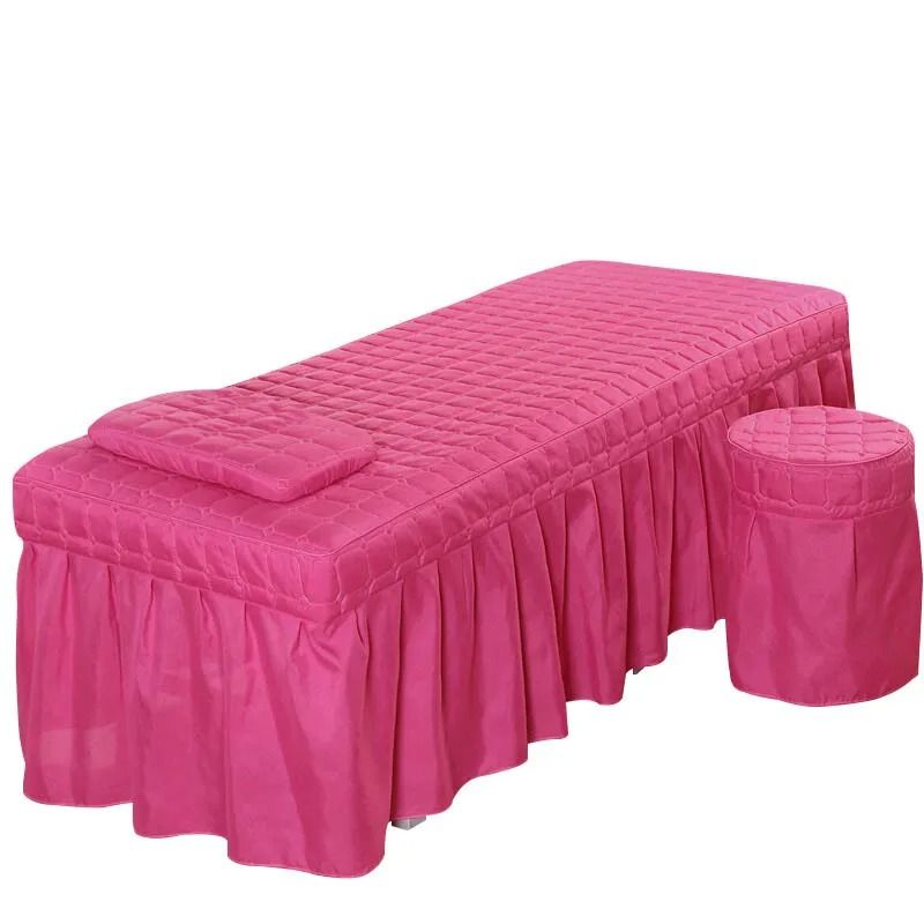Massage Table Fitted Sheet With Face Hole Spa Bed Cover 3