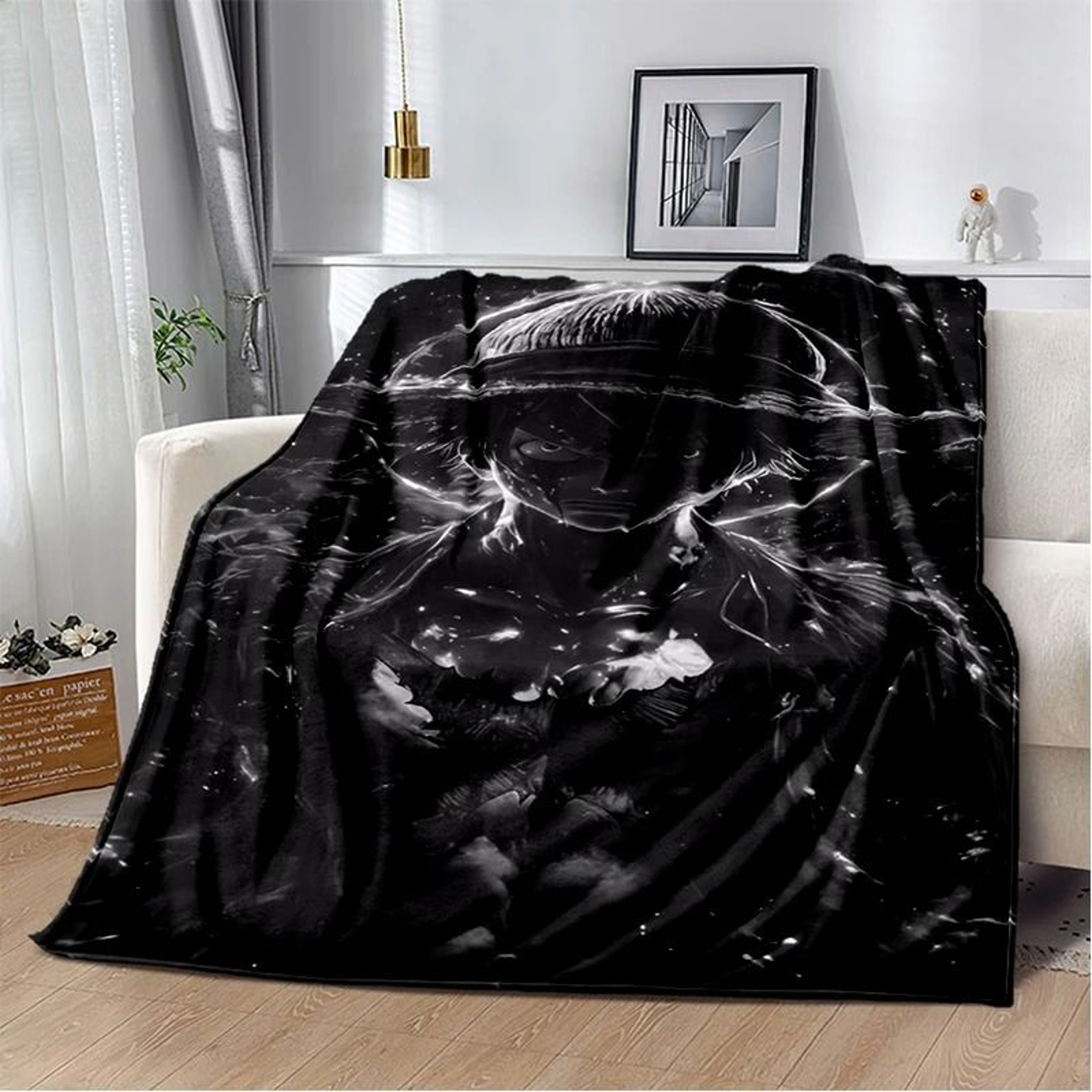 One Piece Anime Flannel Throw Blanket Soft 3D Printed Bed Cover 1