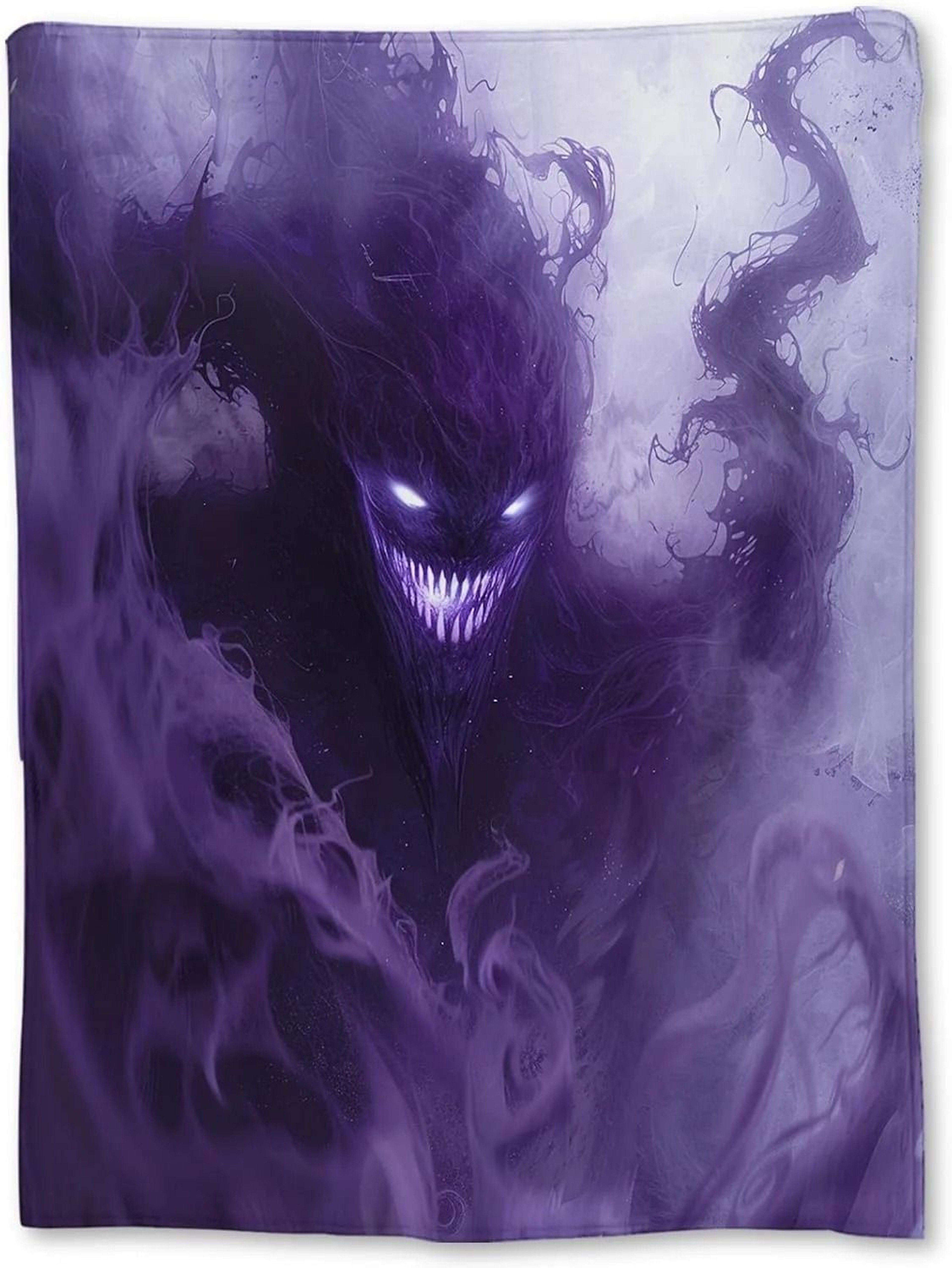 Halloween Fleece Throw Blanket Black Bat Pumpkin Ghost Skull Design 6