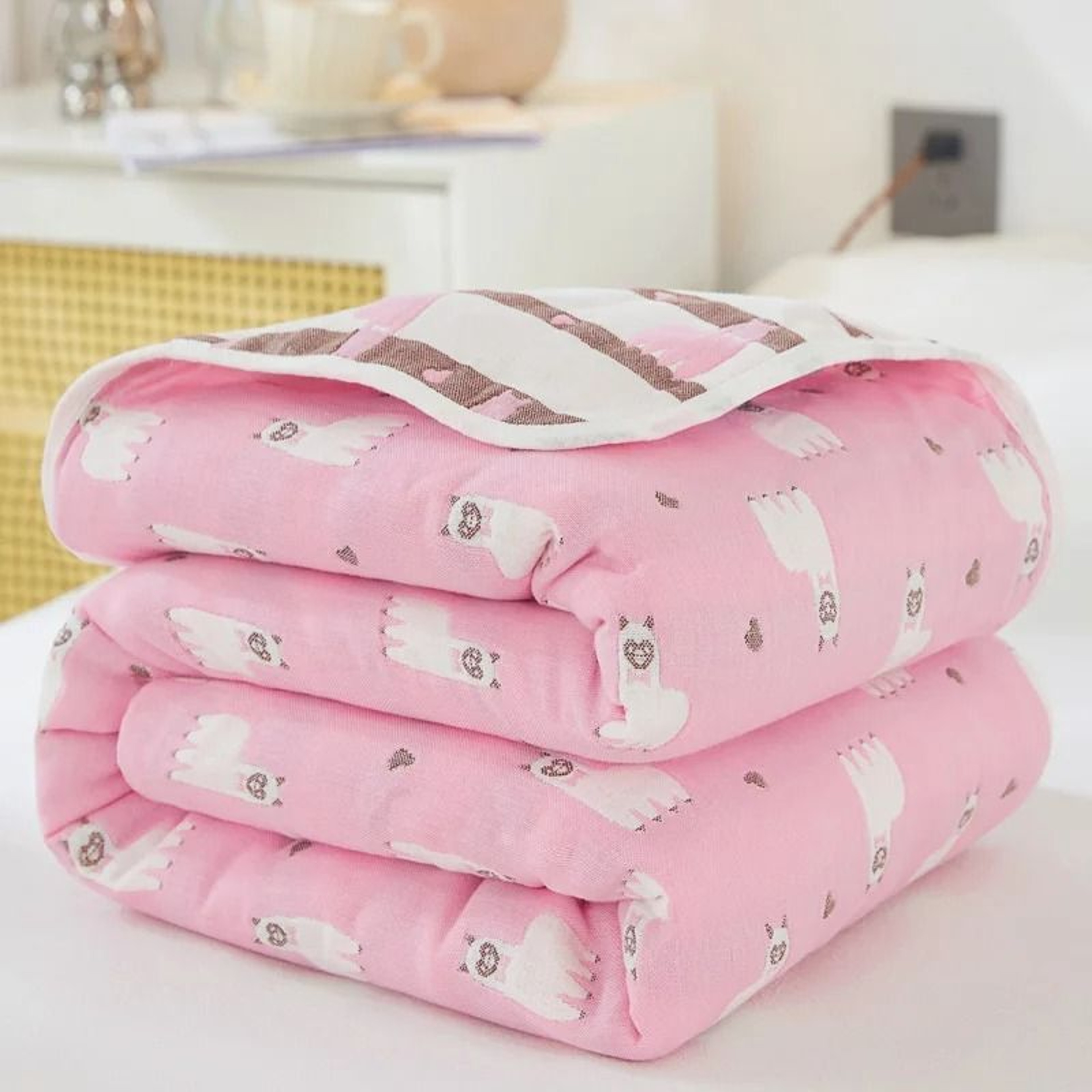 6 Layer Cotton Muslin Blanket Breathable Summer Throw 15