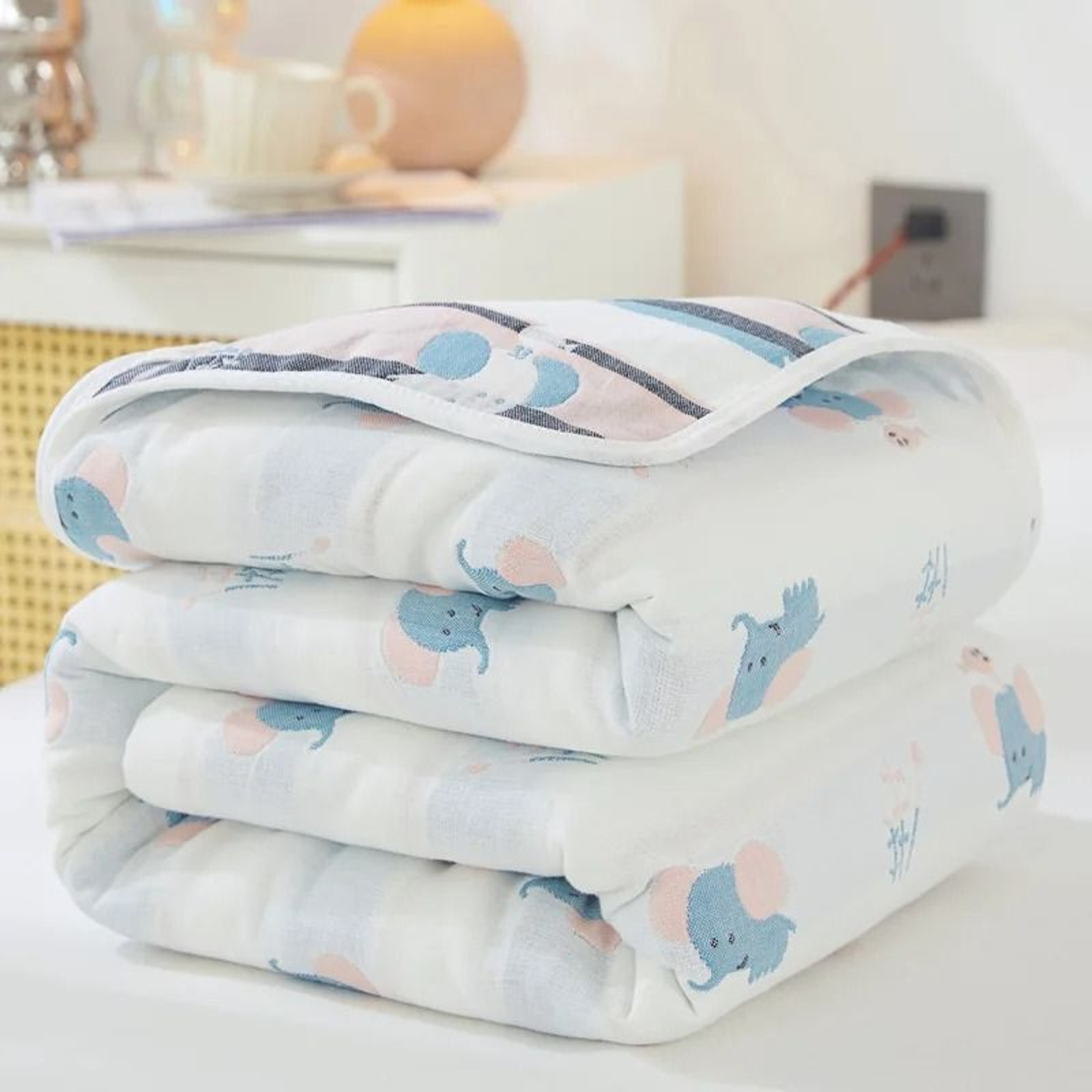 6 Layer Cotton Muslin Blanket Breathable Summer Throw 26