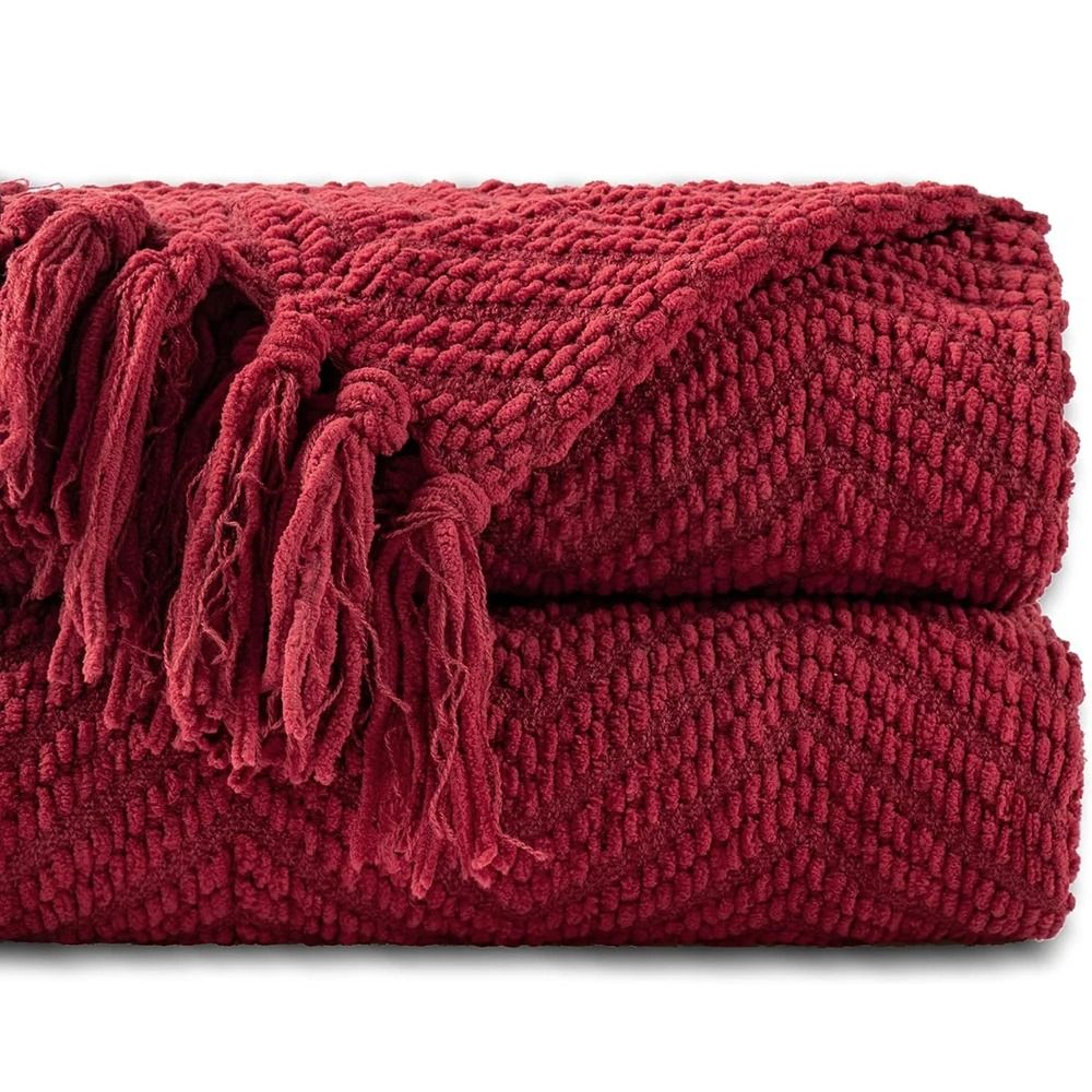 Battilo Chenille Knit Throw Blanket Soft Thick Decorative Sofa Throw 7