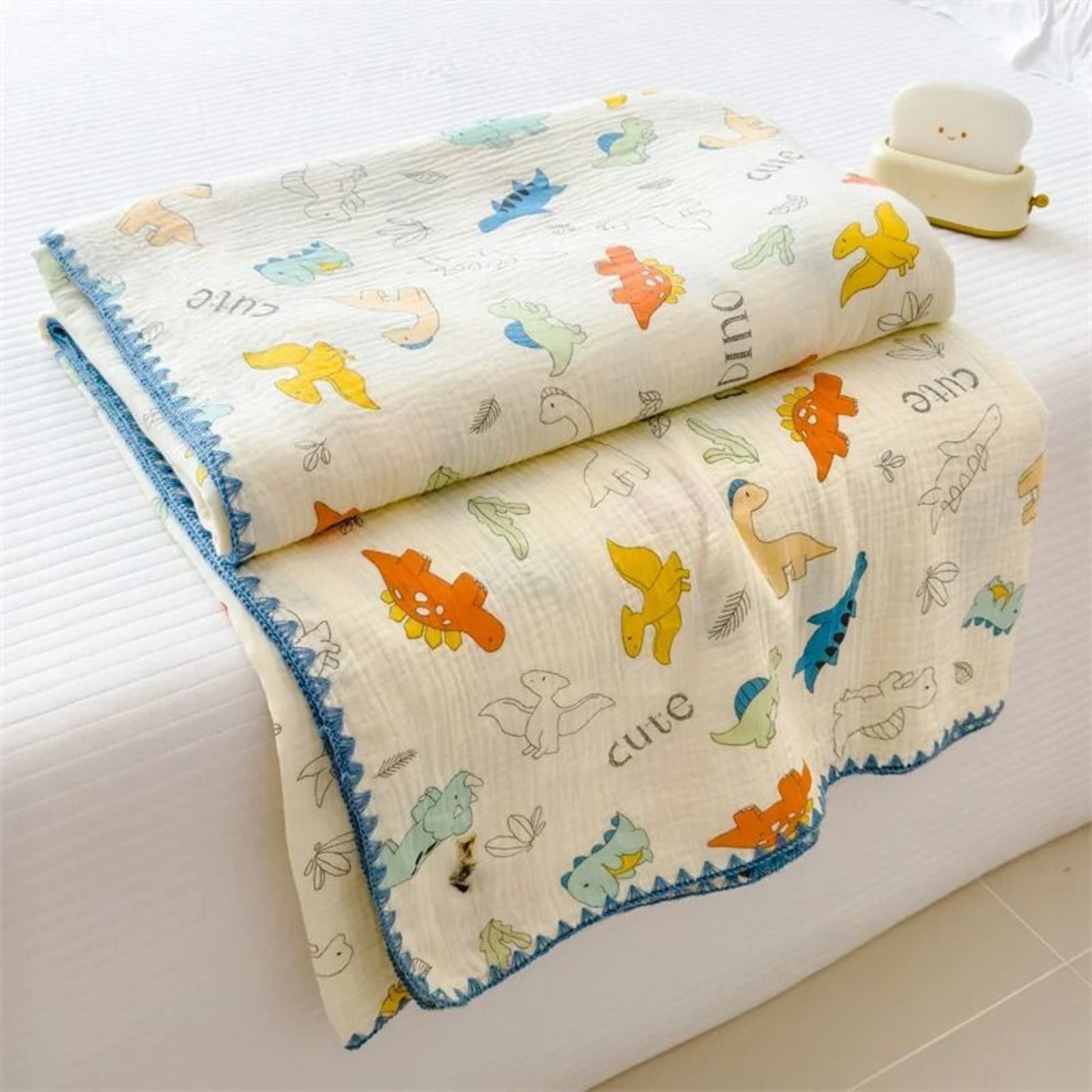 100 Cotton Double Layer Gauze Blanket Soft Cartoon Bed Throw 11