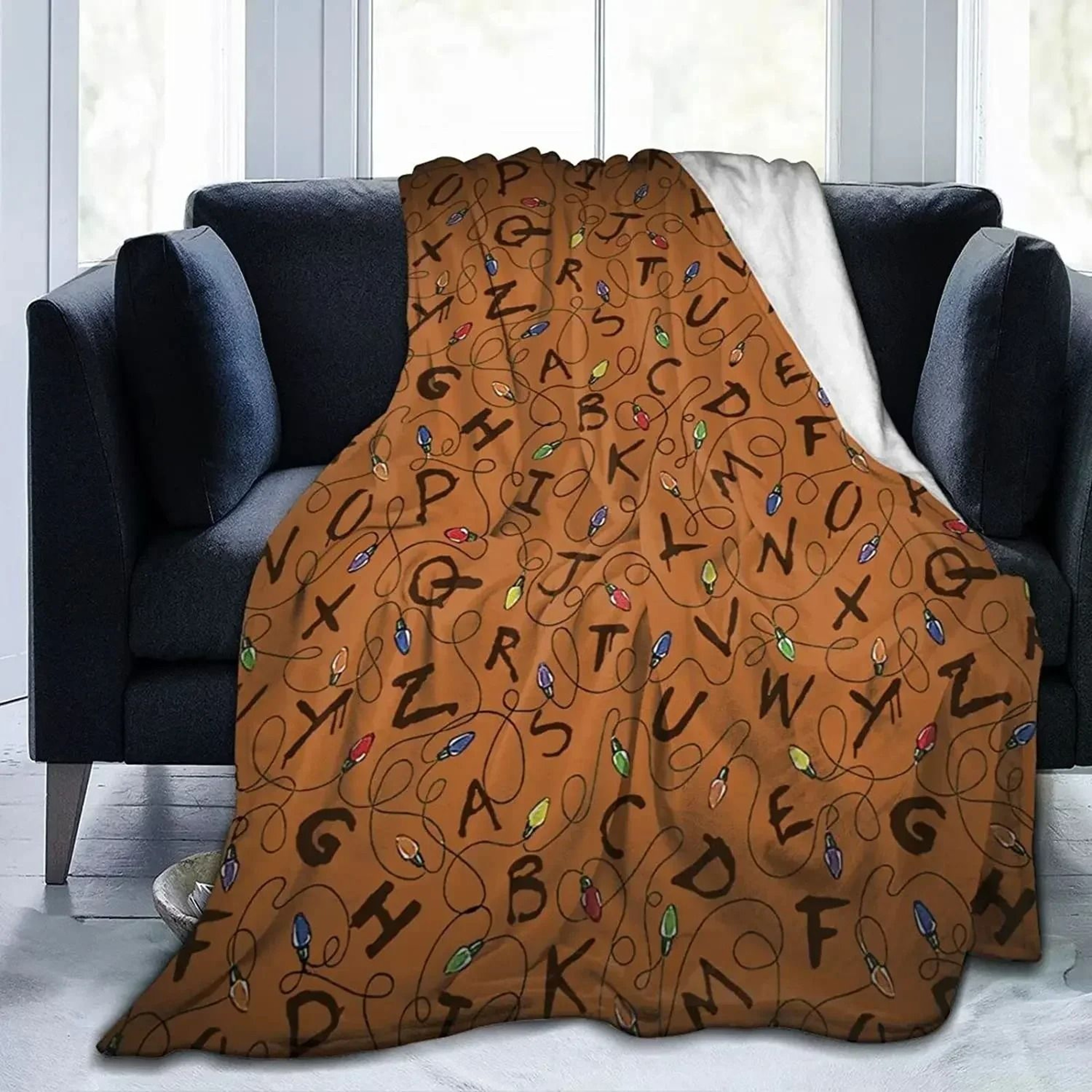 Alphabet Lore Flannel Throw Blanket Soft Lightweight Cartoon Sofa Blanket 6