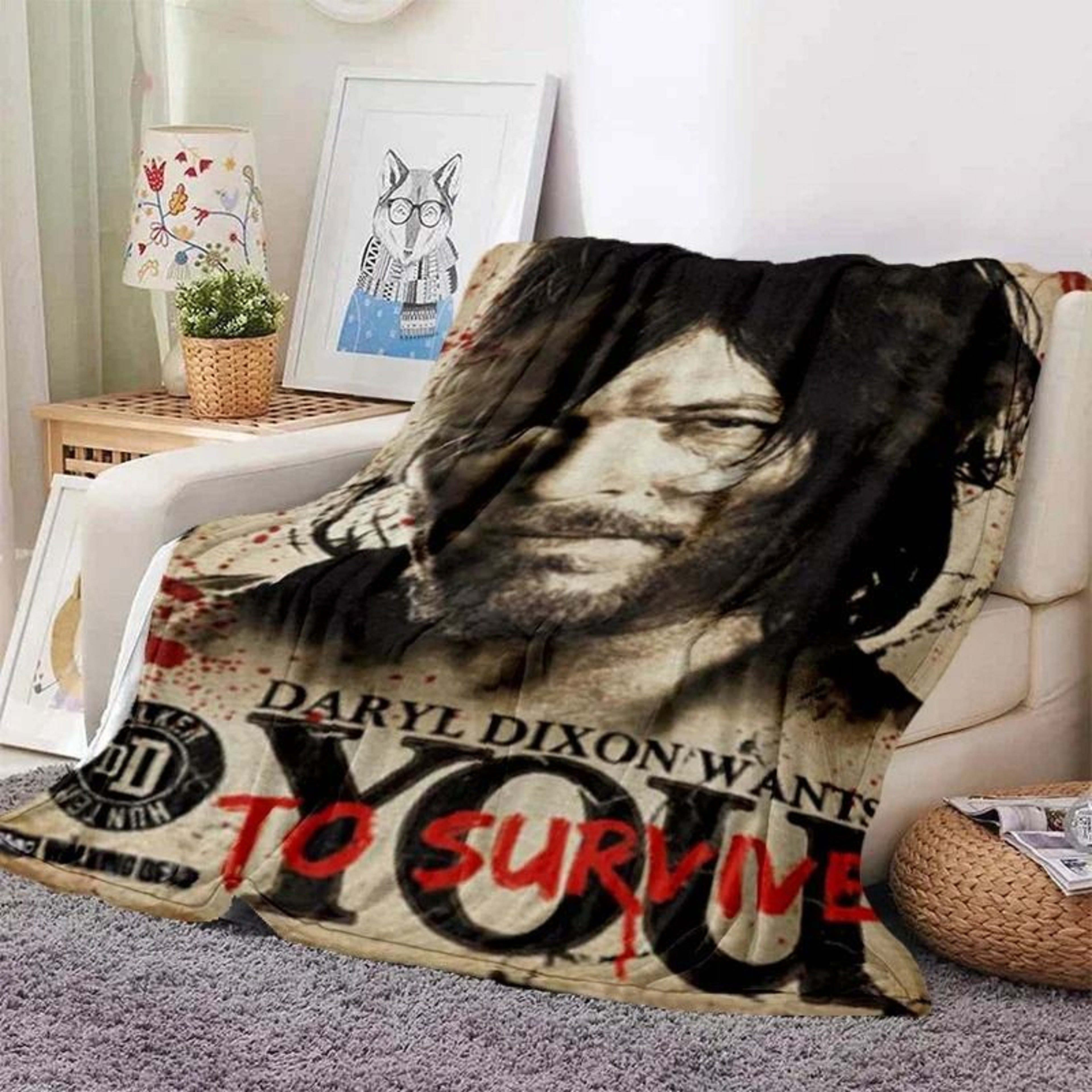 The Walking Dead Zombie Throw Blanket Soft Flannel Sofa And Bed Cover 13