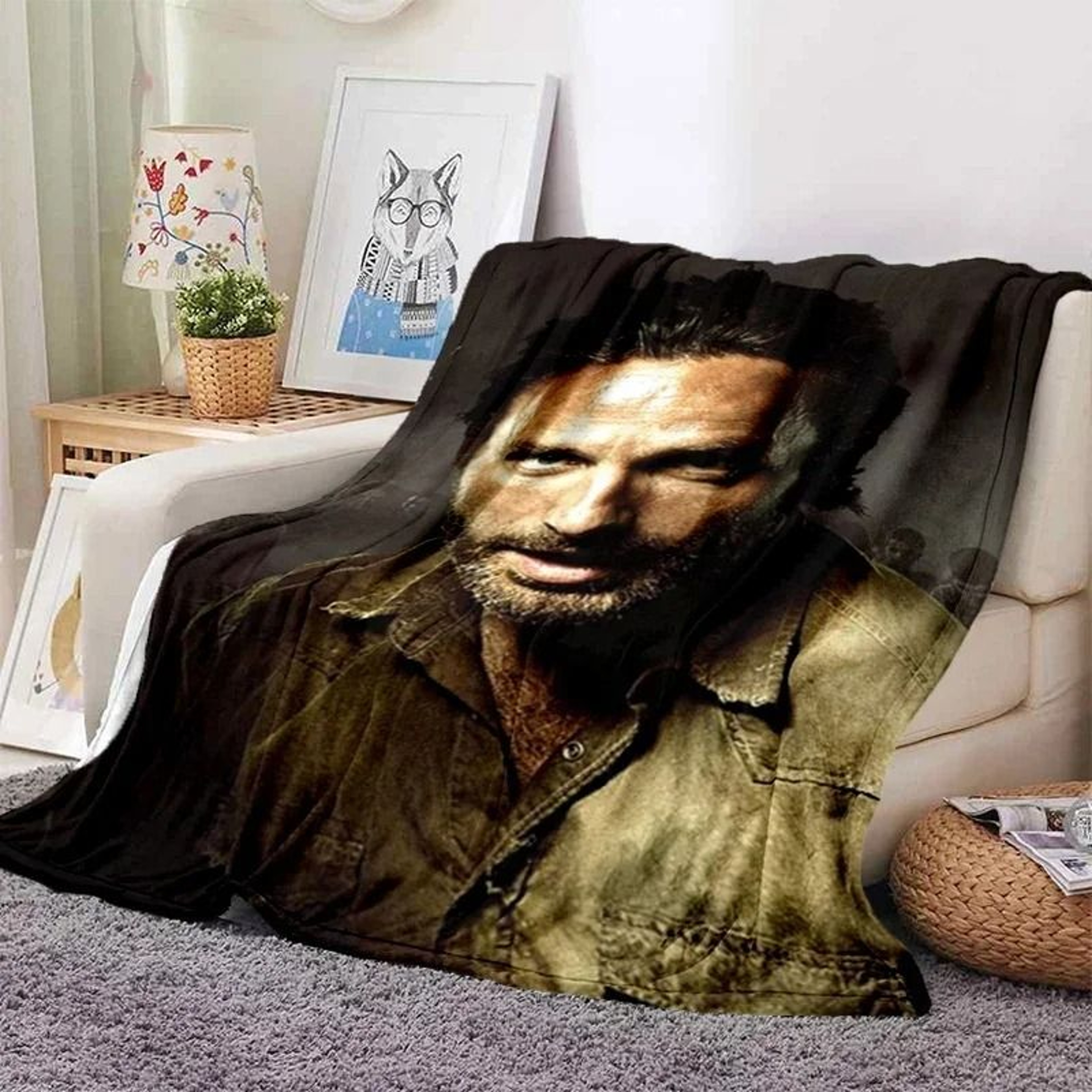 The Walking Dead Zombie Throw Blanket Soft Flannel Sofa And Bed Cover 6