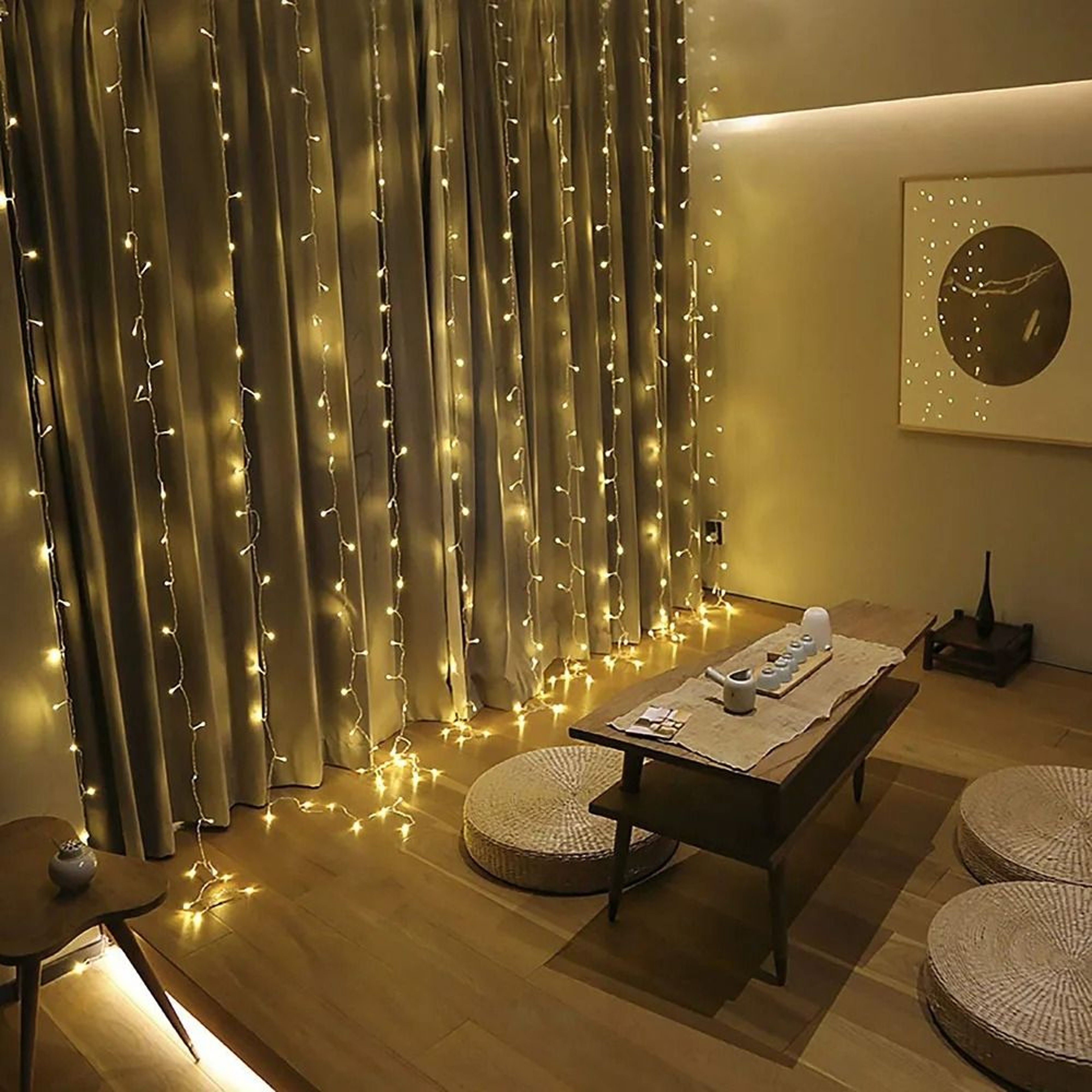 Connectable LED Curtain Lights With 8 Modes For Holiday Decor 8