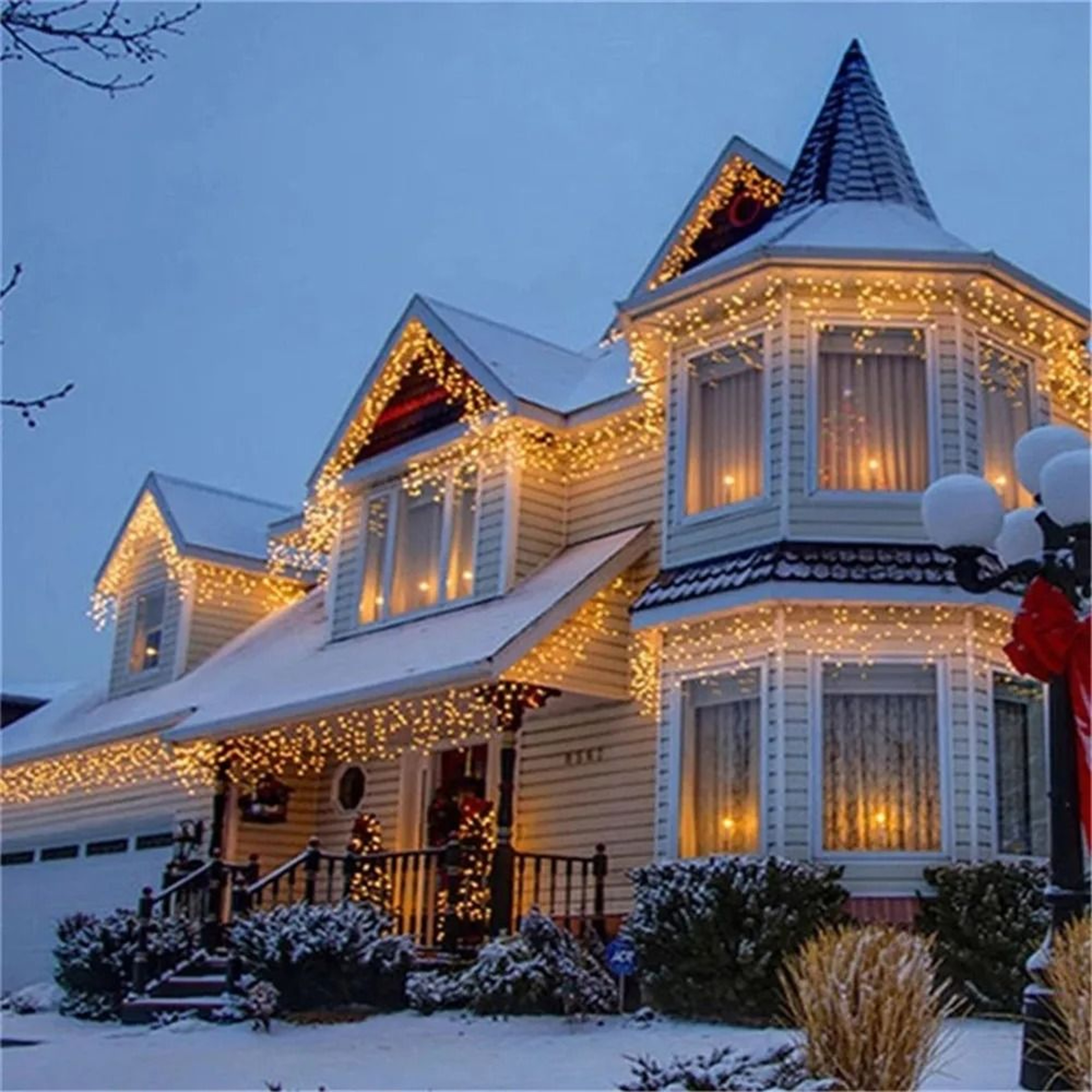 5M Waterfall LED Christmas Lights With 8 Modes 9