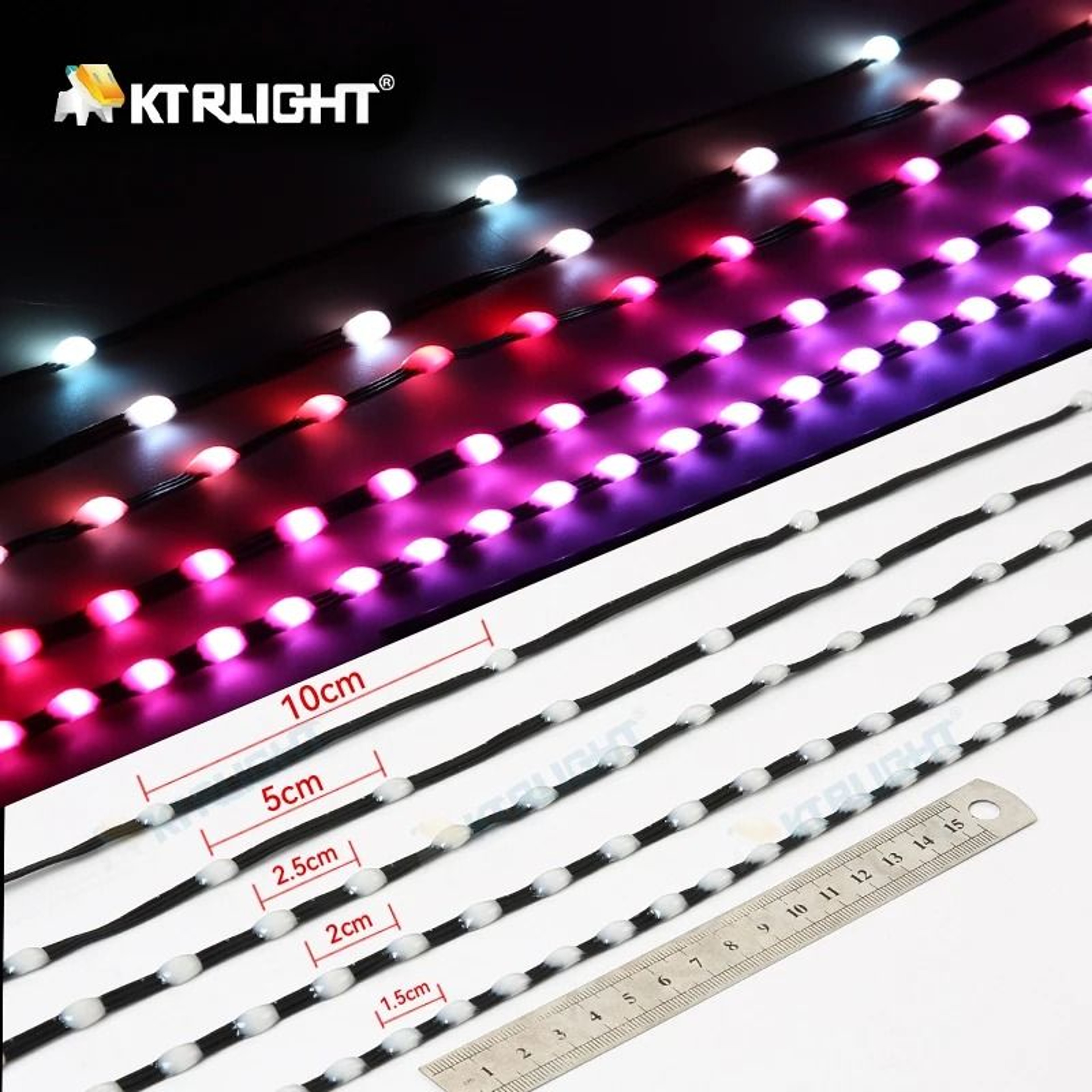 WS2811 5V RGB Addressable LED Curtain Lights For DIY Projects 6