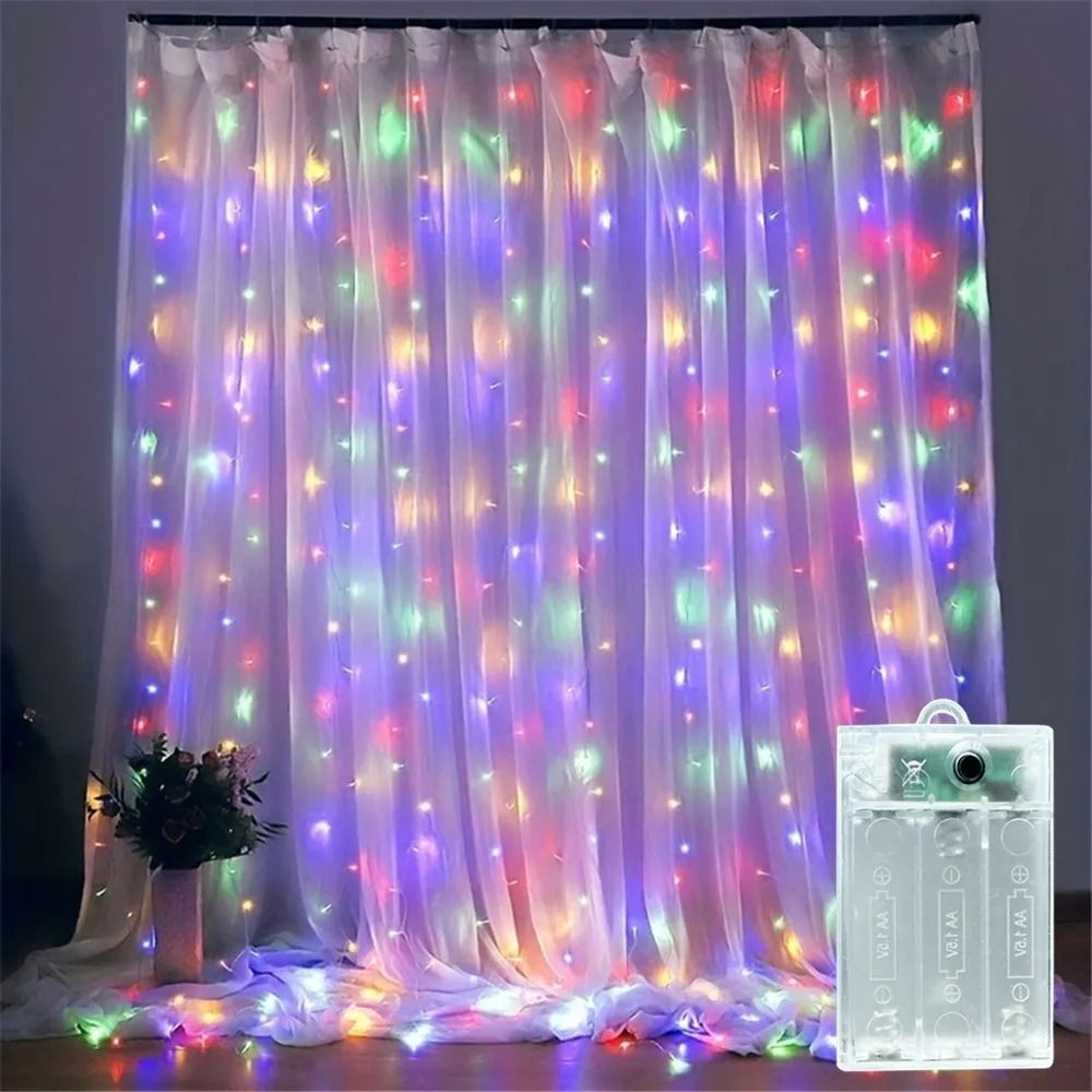 LunaGlow Battery Powered Curtain Lights For Ramadan And Wedding Decor 4